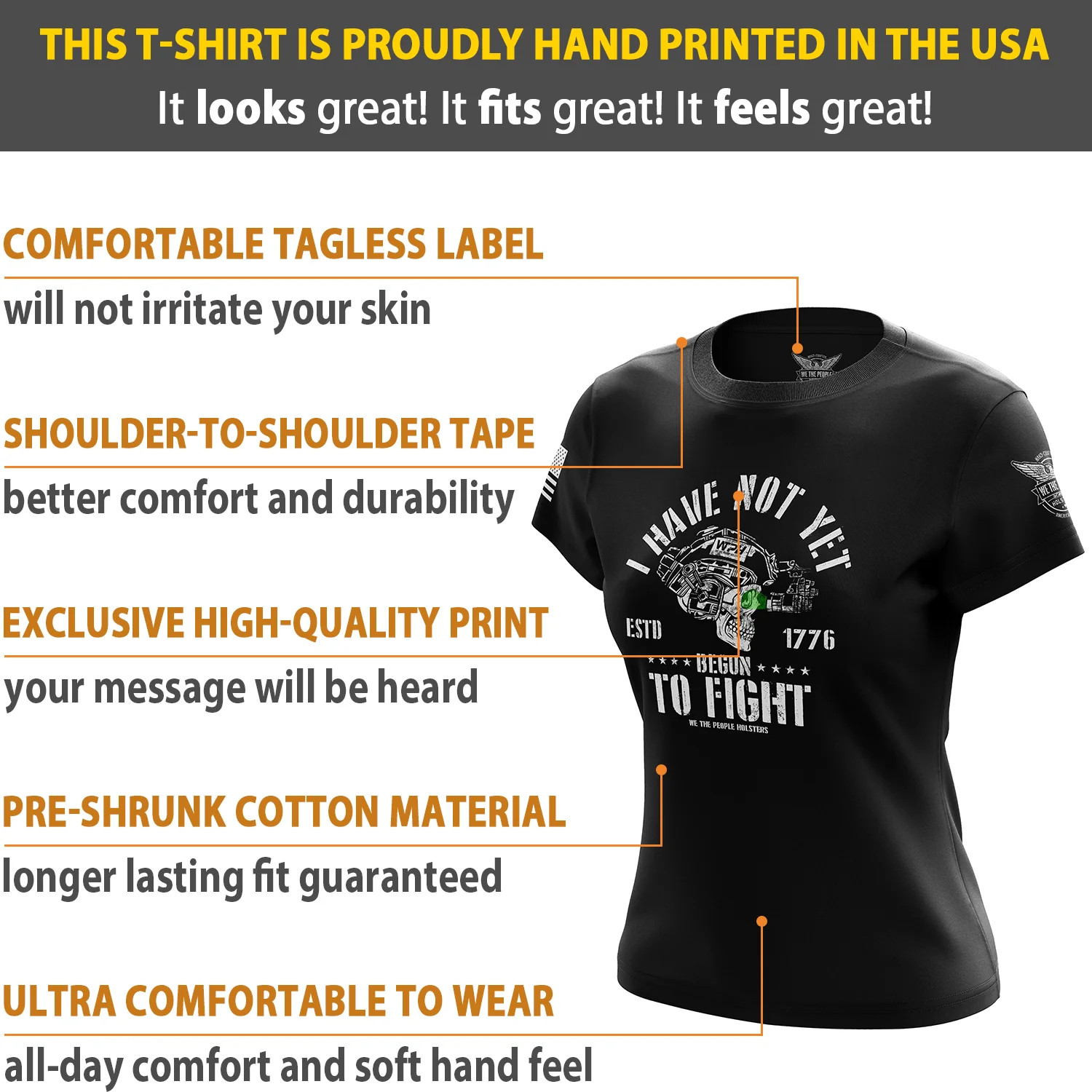 I Have Not Yet Begun to Fight Women's Short Sleeve Shirt - Image 6