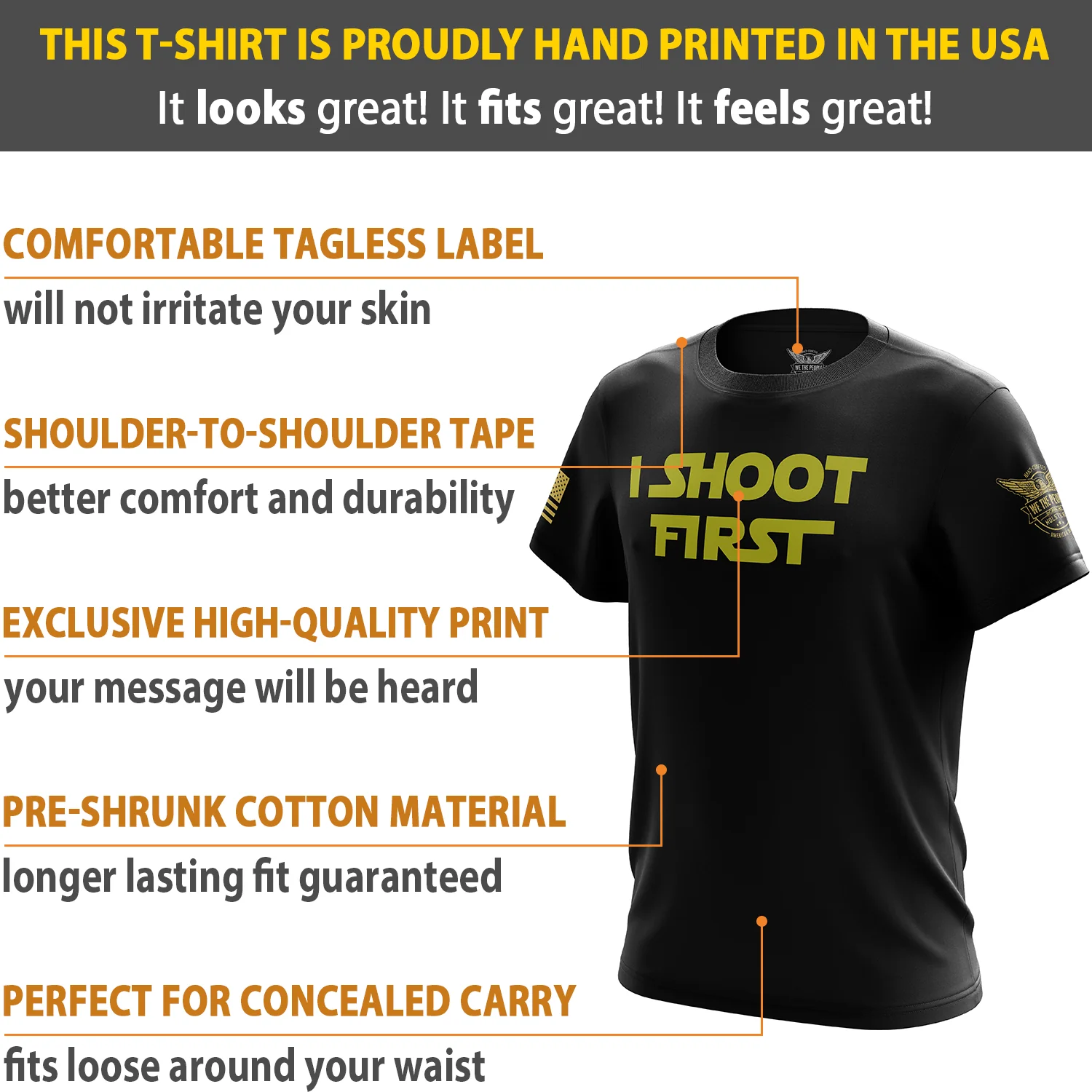 I Shoot First Short Sleeve Shirt - Image 6