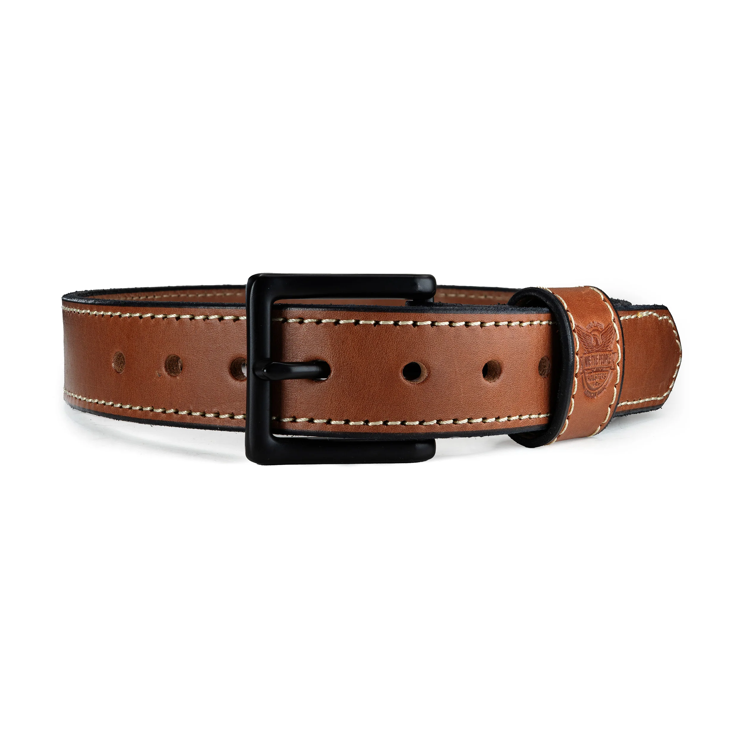 Independence Single Layer 8oz Stitched Leather Belt - Image 3