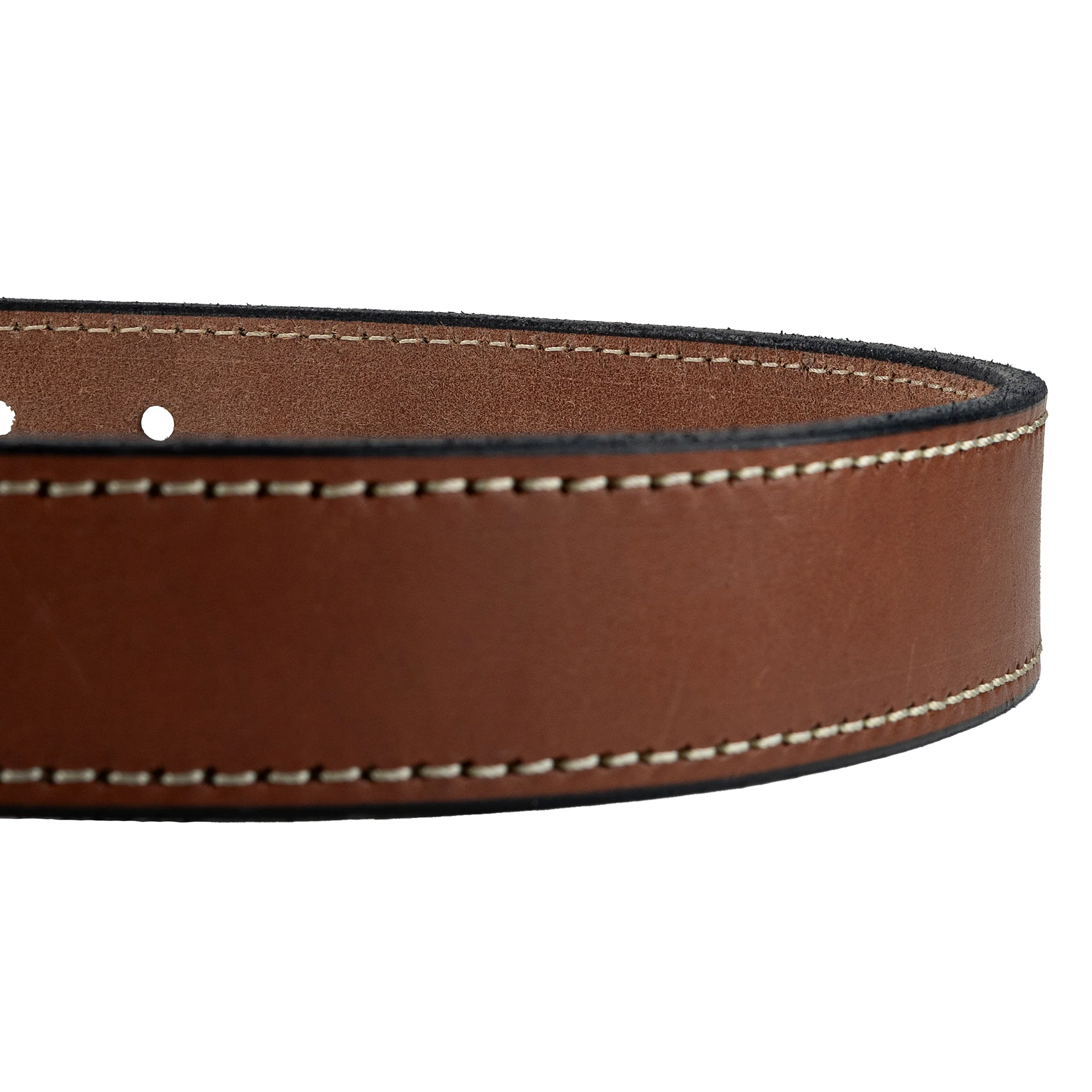 Independence Single Layer 8oz Stitched Leather Belt - Image 4
