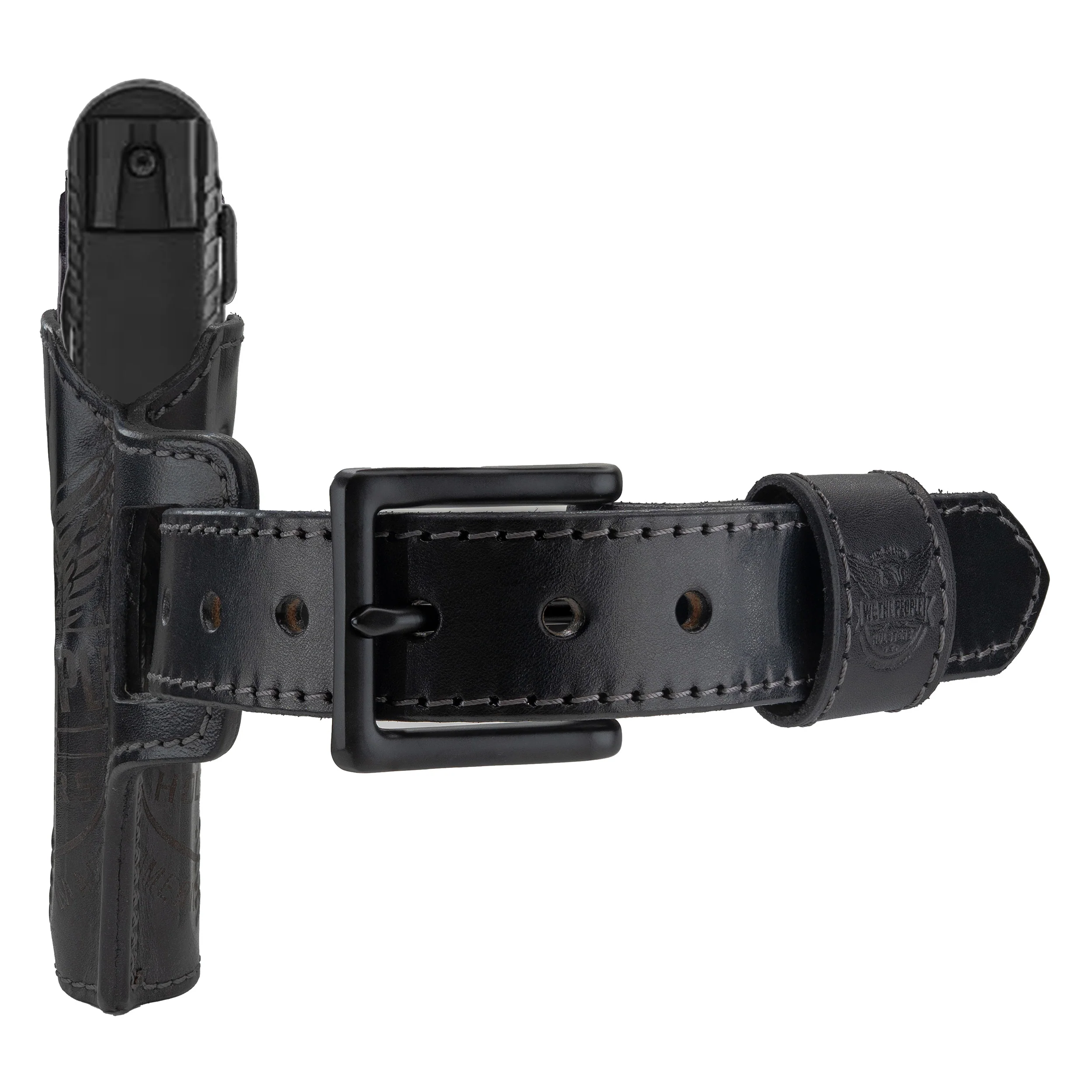 Independence Single Layer 8oz Stitched Leather Belt - Image 5
