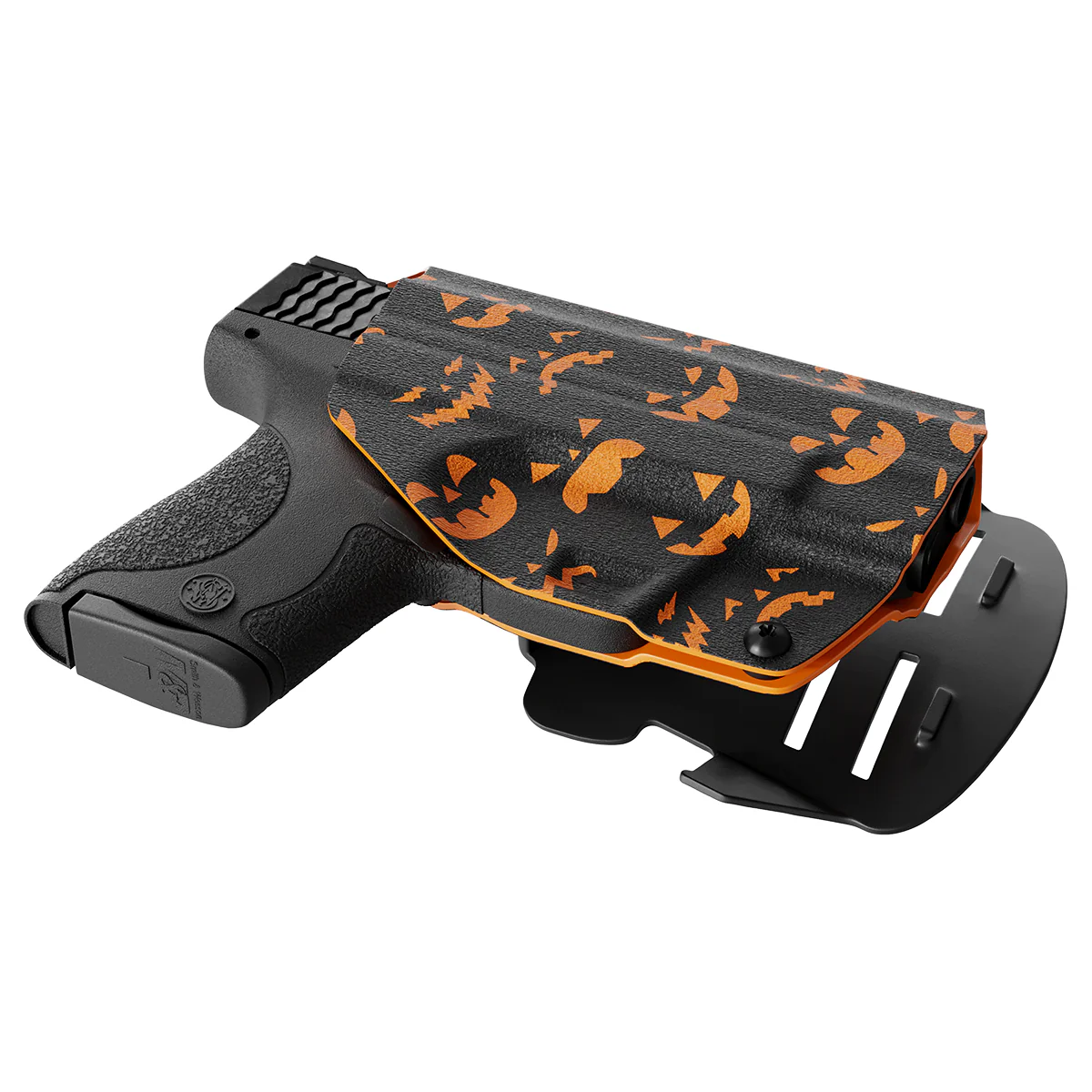 Jack-o'-lantern Custom Printed Holster - OWB Kydex Holster - Image 2