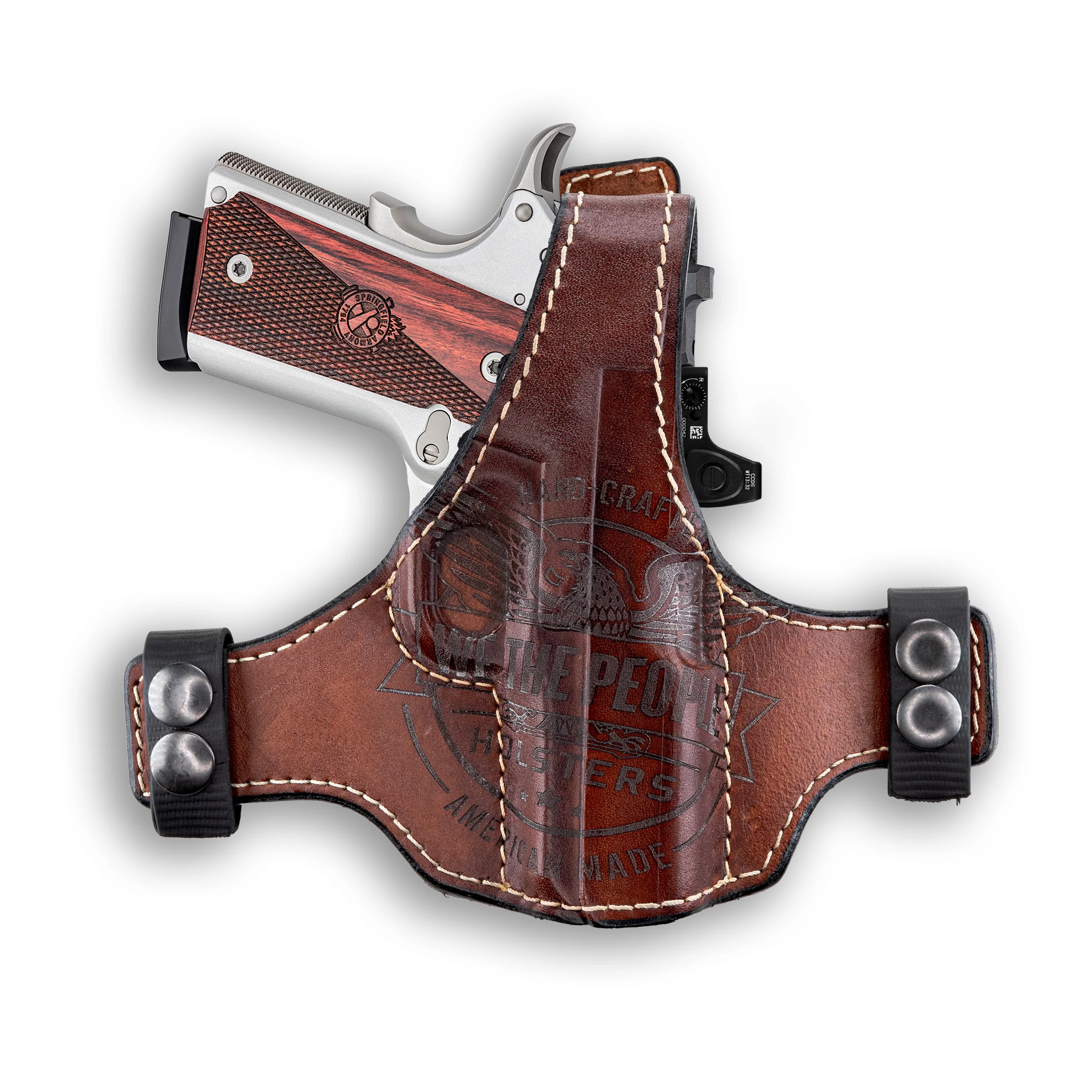 Kimber 1911 3.25" 45ACP No Rail Only Independence Thumb Break Leather OWB Holster