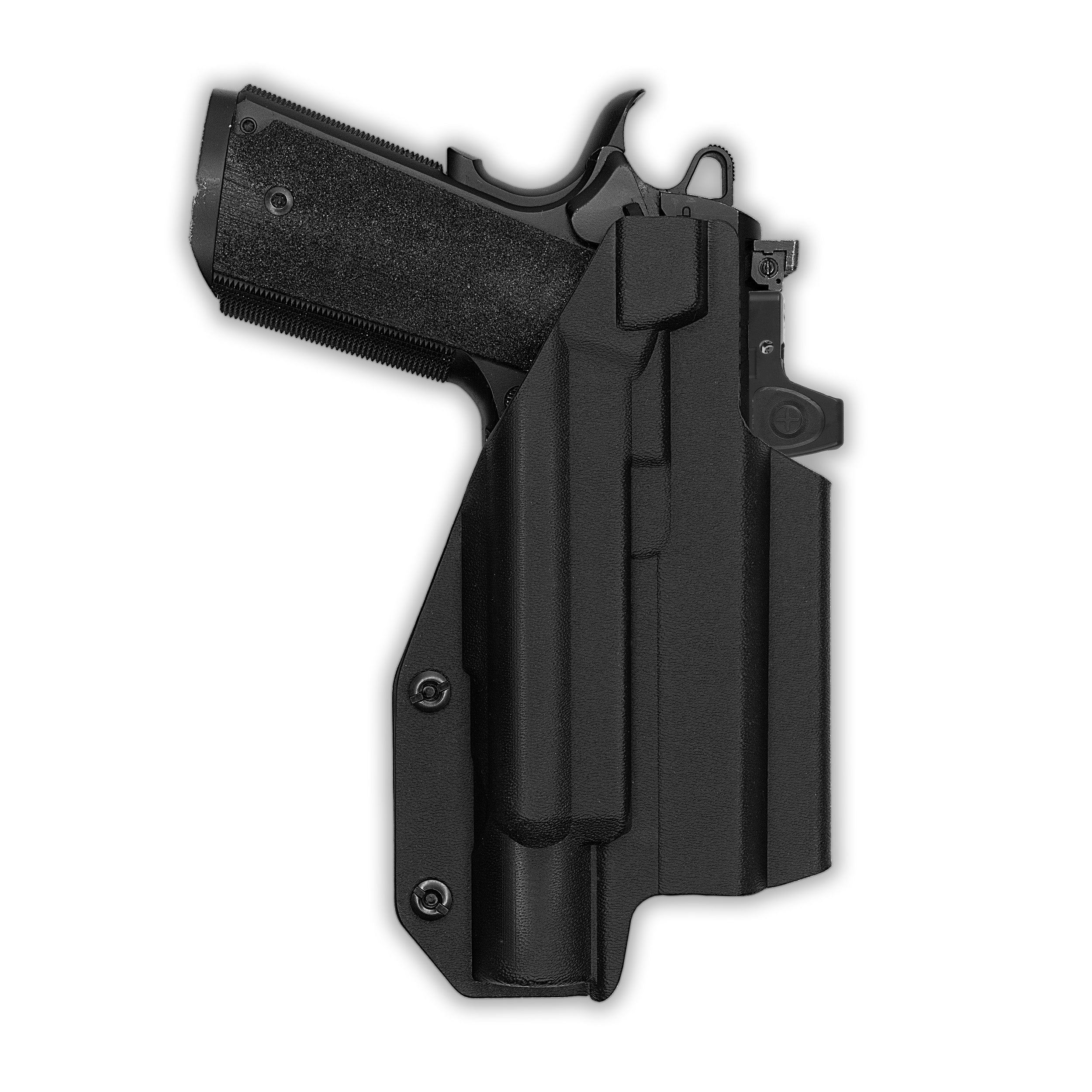 1911 4" Commander 45ACP with Surefire X300T-B Light Red Dot Optic Cut IWB Holster - Image 4