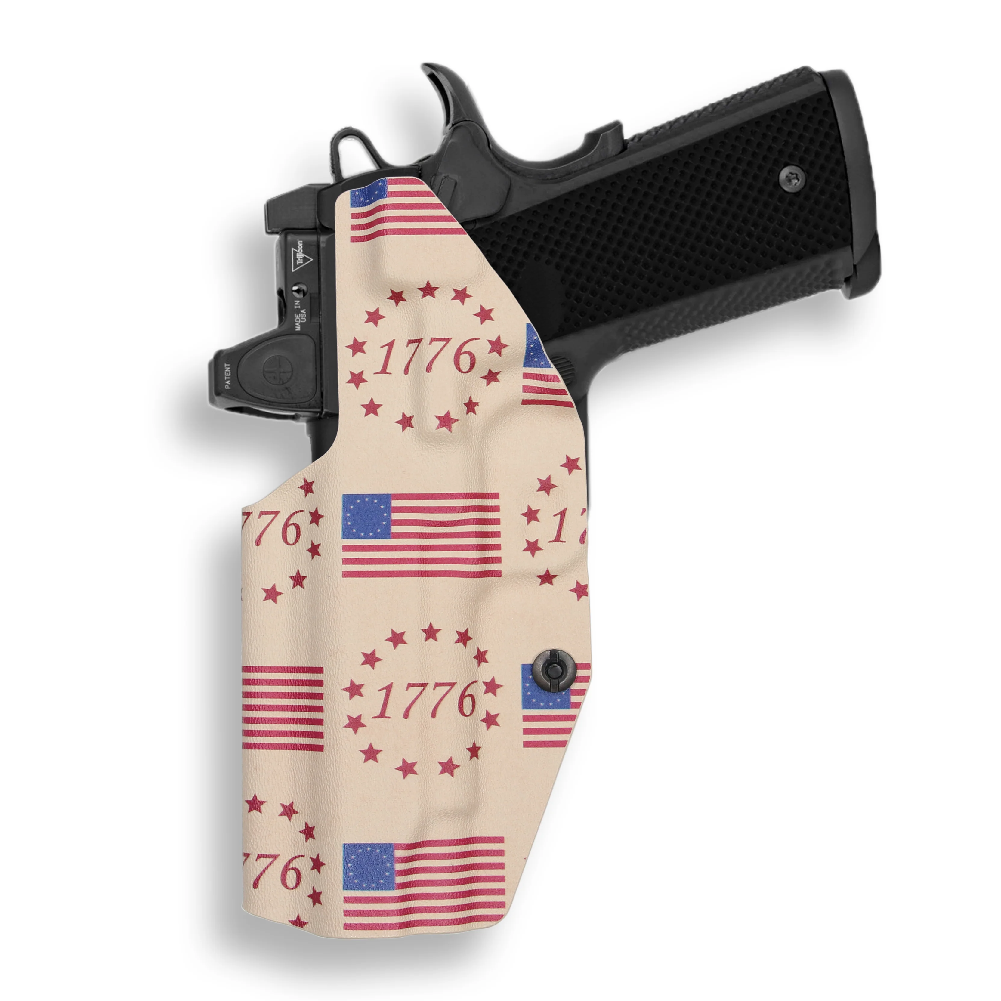 Kimber 1911 4" 45ACP No Rail Only Red Dot Optic Cut IWB Holster - Image 32