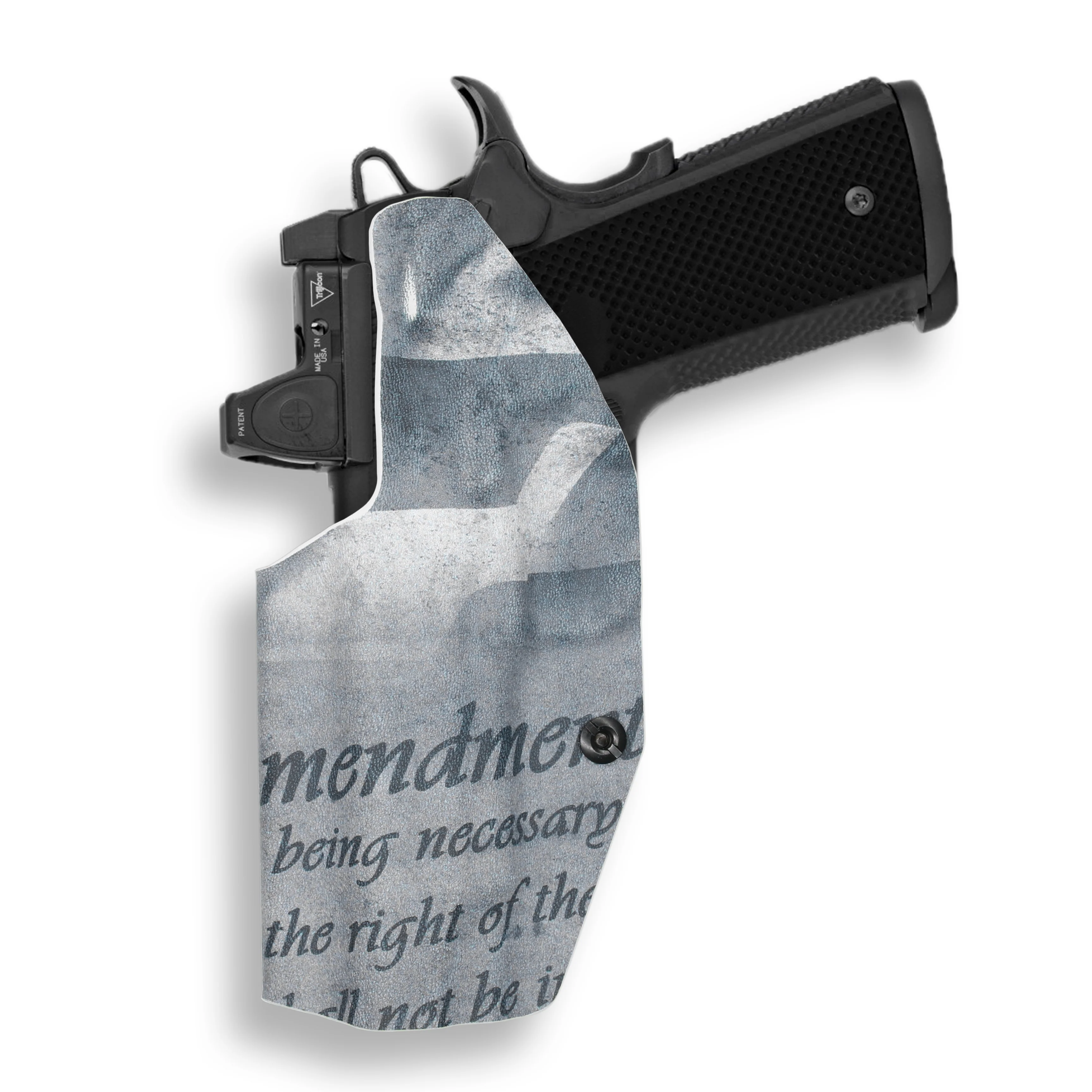 Kimber 1911 4" 45ACP No Rail Only Red Dot Optic Cut IWB Holster - Image 34