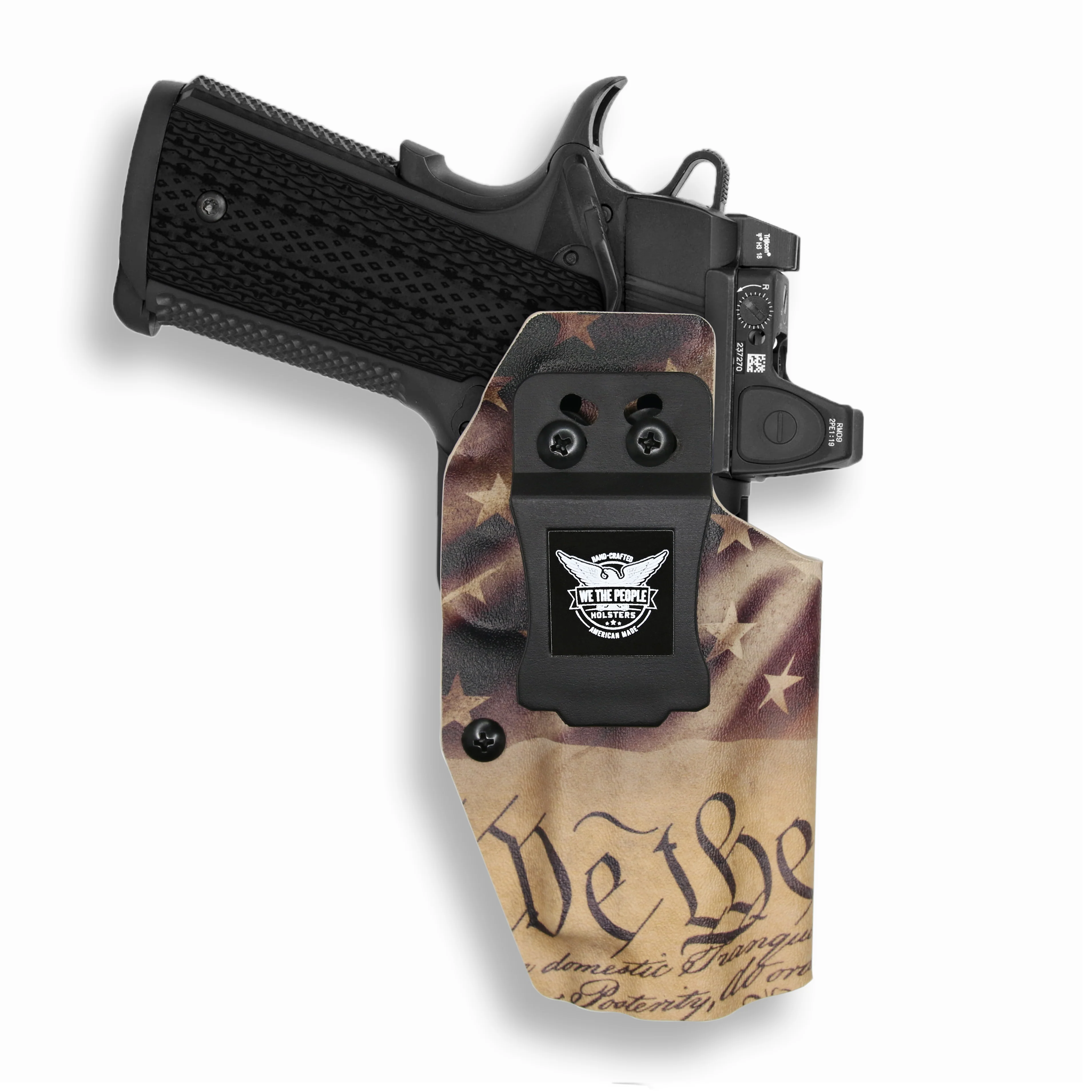 Kimber 1911 4" 45ACP with Rail Only Red Dot Optic Cut IWB Holster - Image 11