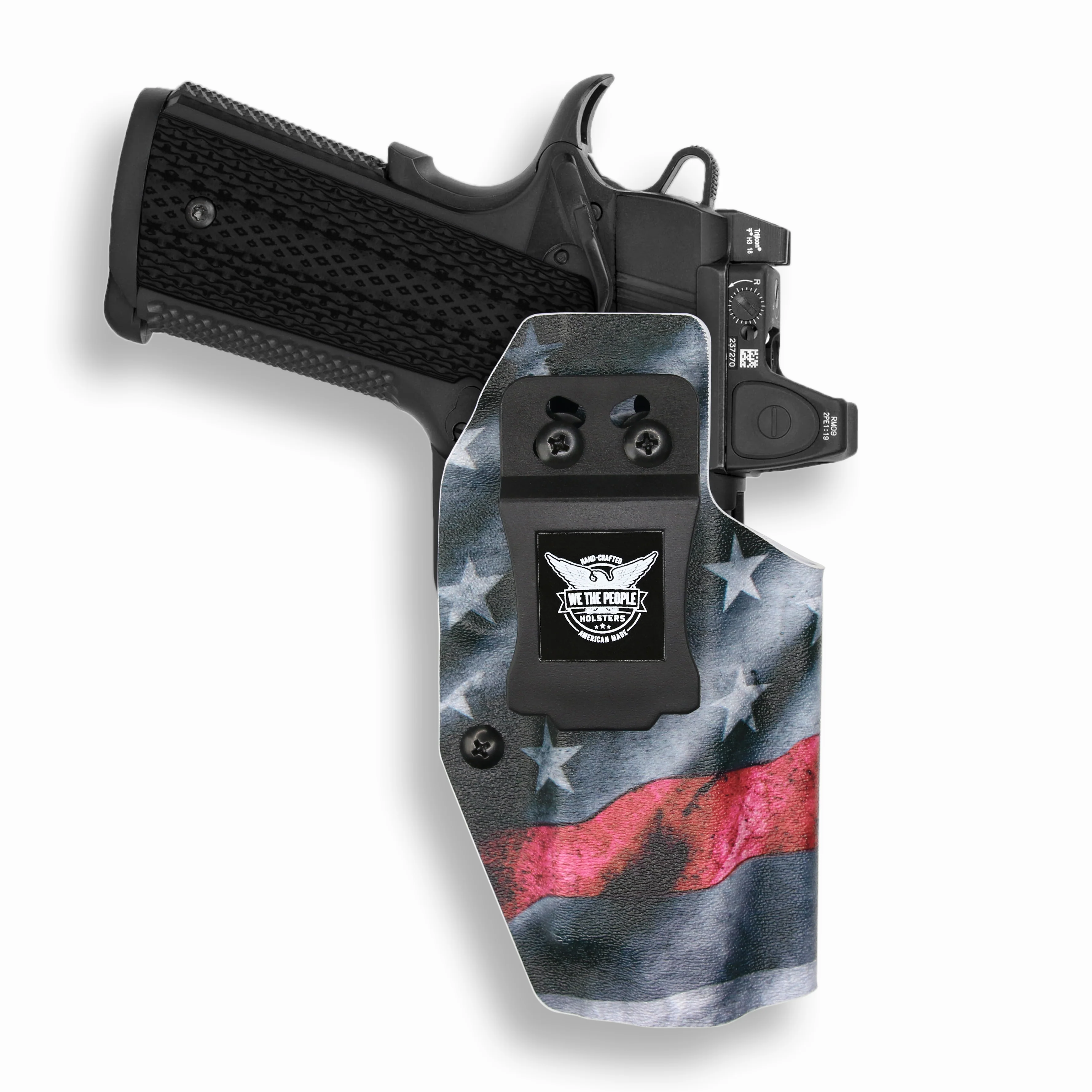 Kimber 1911 4" 45ACP with Rail Only Red Dot Optic Cut IWB Holster - Image 15