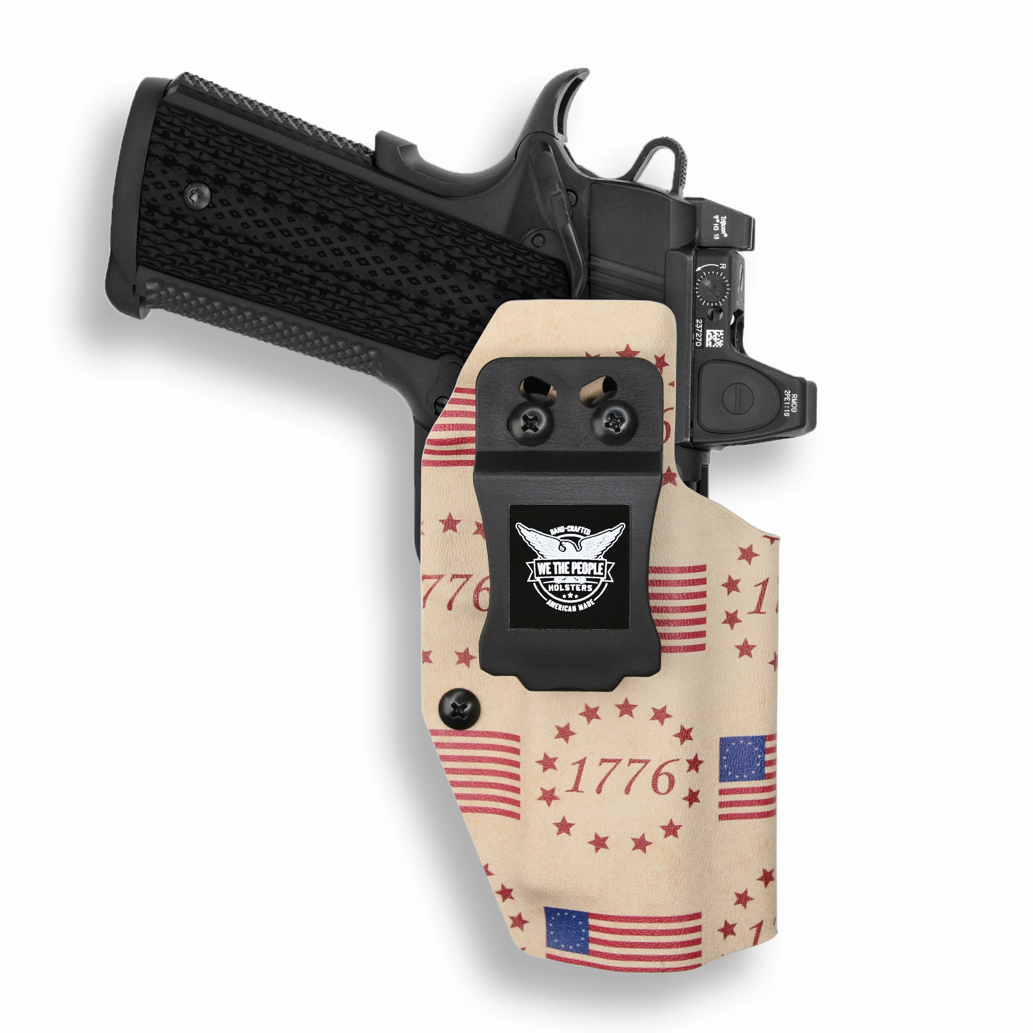 Kimber 1911 4" 45ACP with Rail Only Red Dot Optic Cut IWB Holster - Image 31