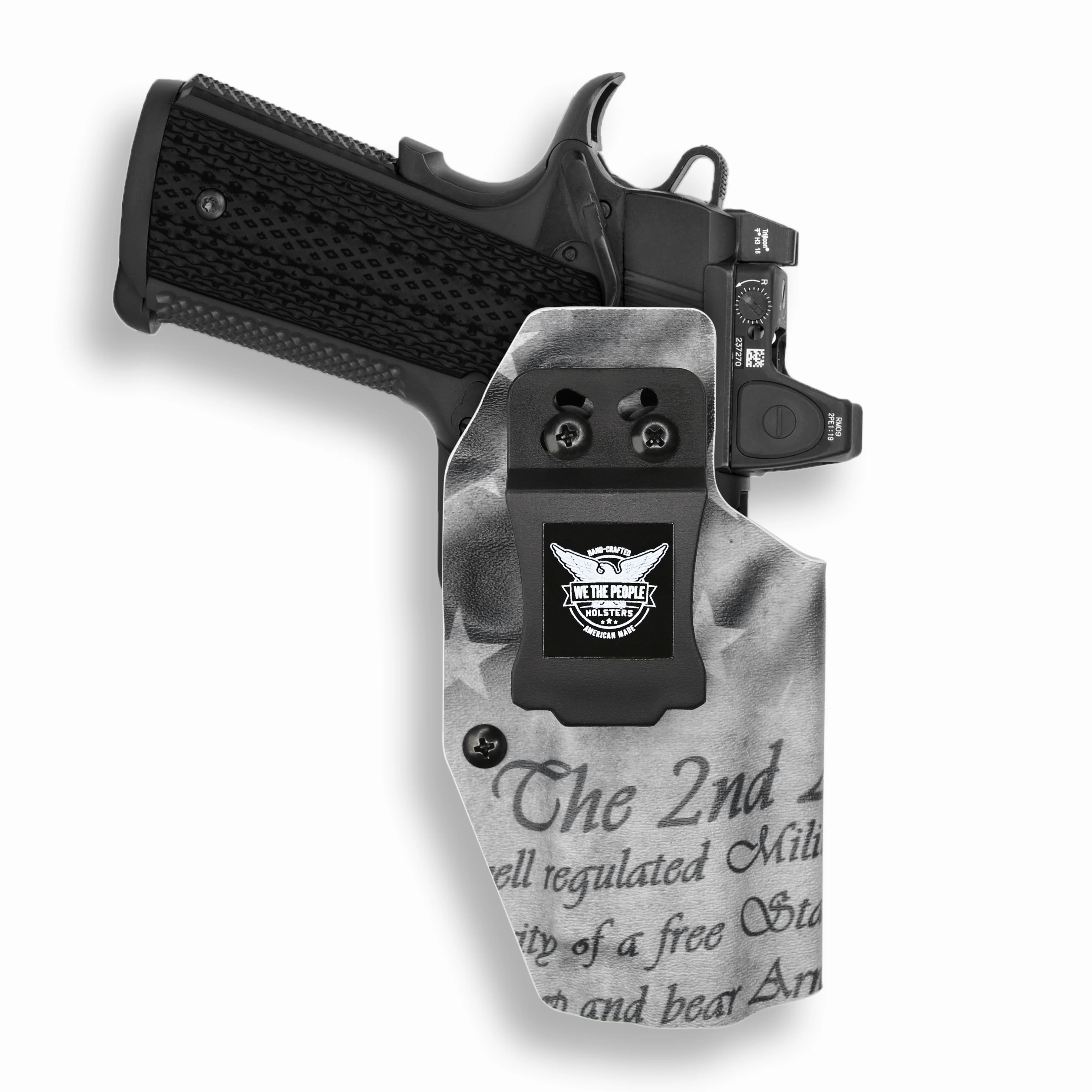 Kimber 1911 4" 45ACP with Rail Only Red Dot Optic Cut IWB Holster - Image 33