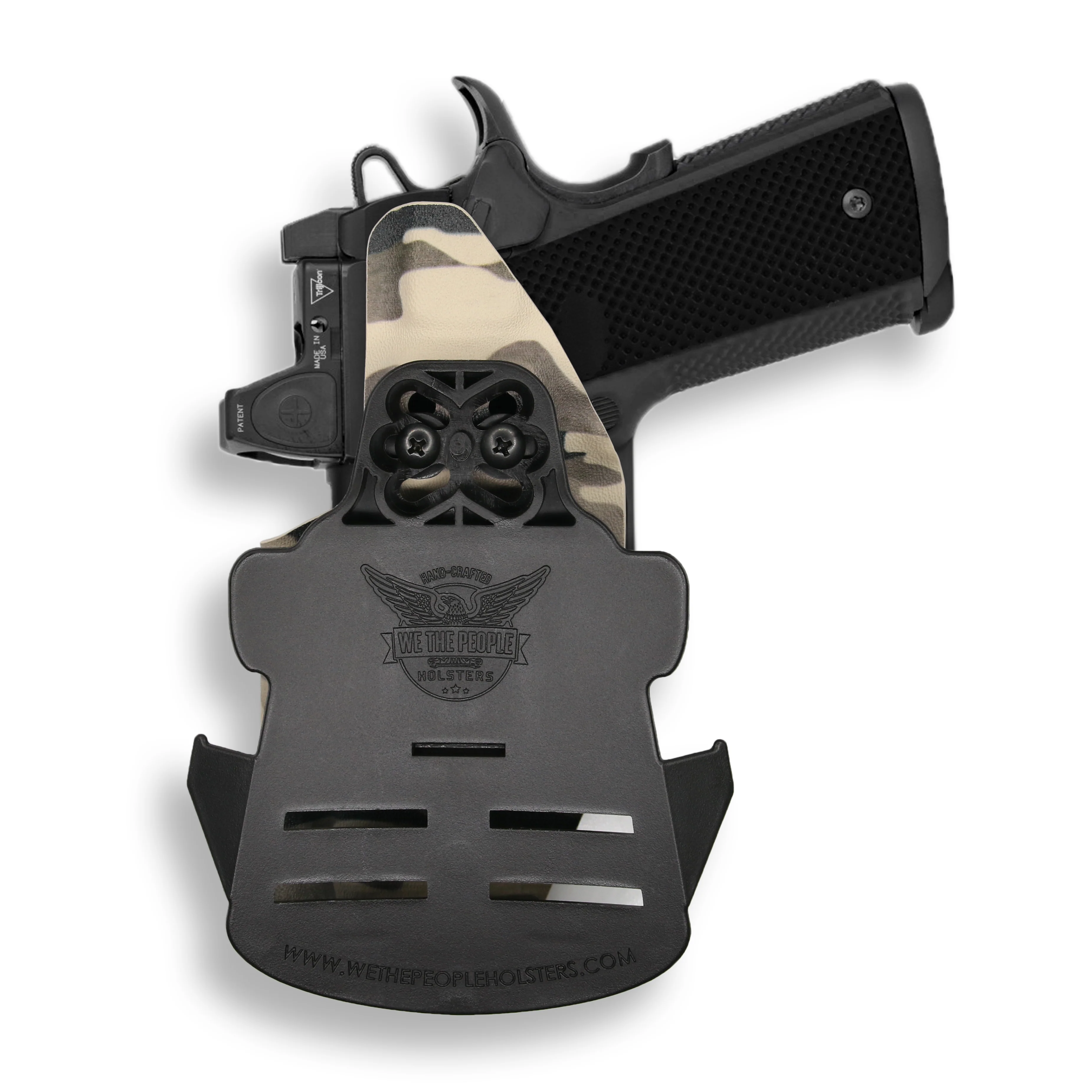 Kimber 1911 4" 45ACP with Rail Only Red Dot Optic Cut OWB Holster - Image 25