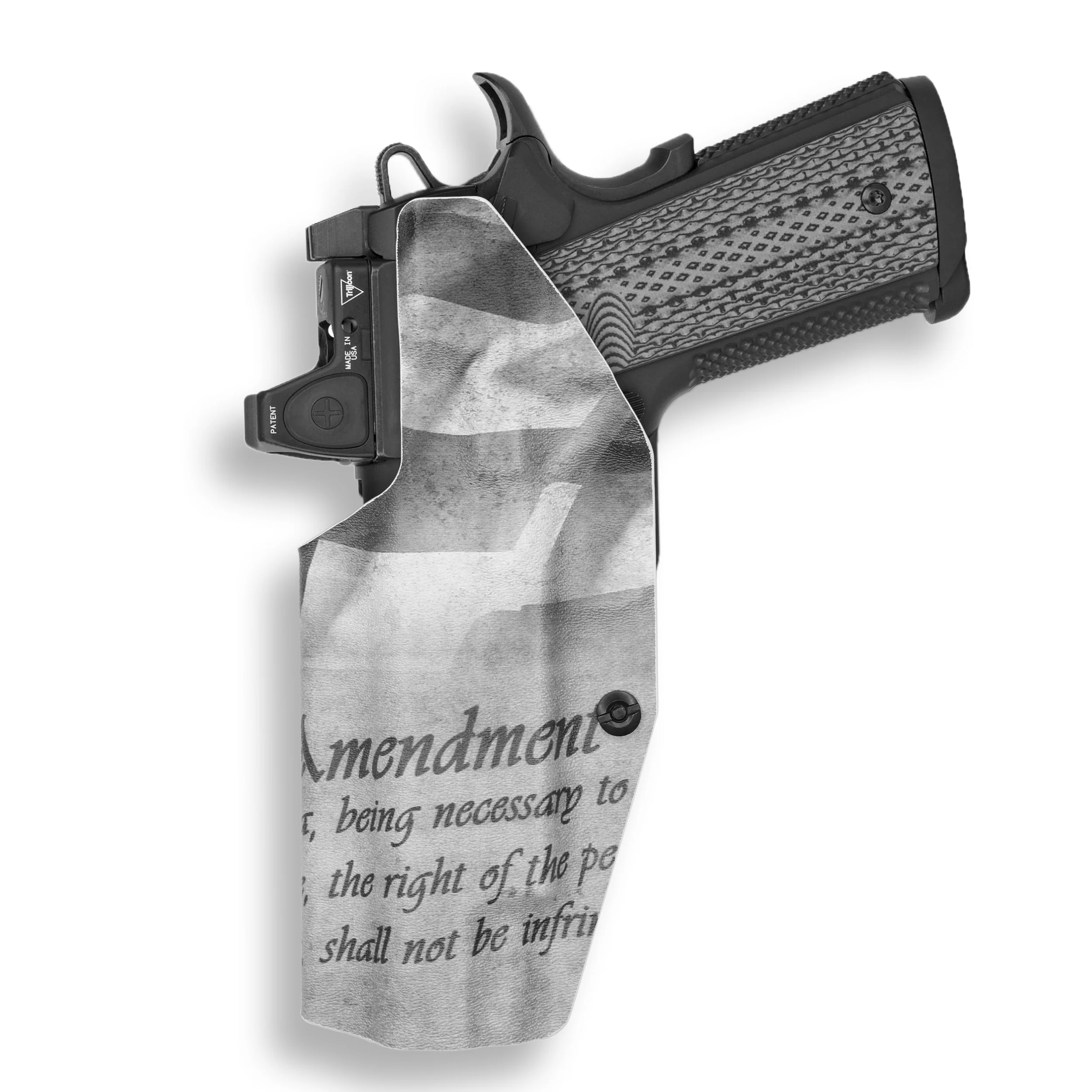 Kimber 1911 5" 45ACP with Rail Only Red Dot Optic Cut IWB Holster - Image 33