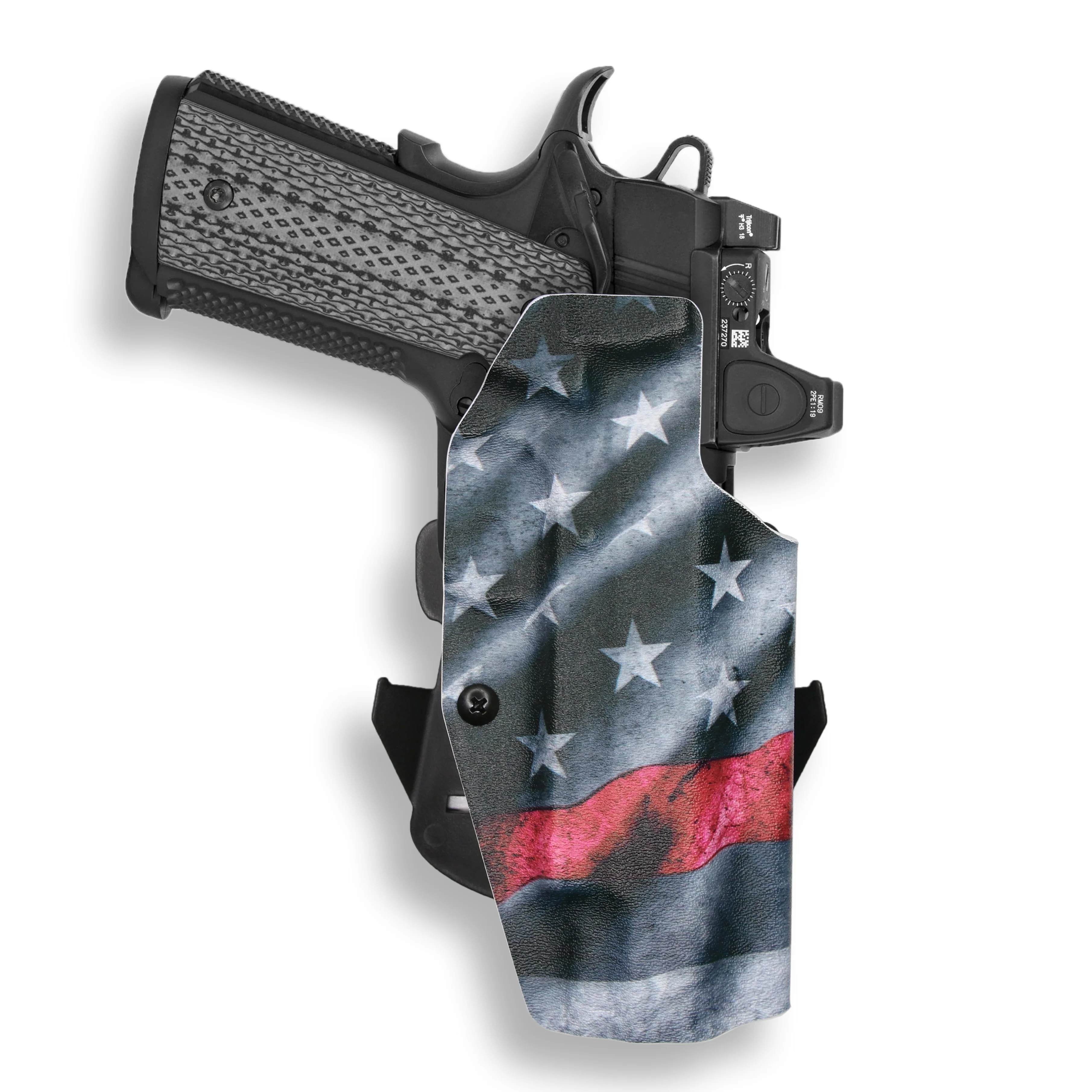 Kimber 1911 5" 45ACP with Rail Only Red Dot Optic Cut OWB Holster - Image 15