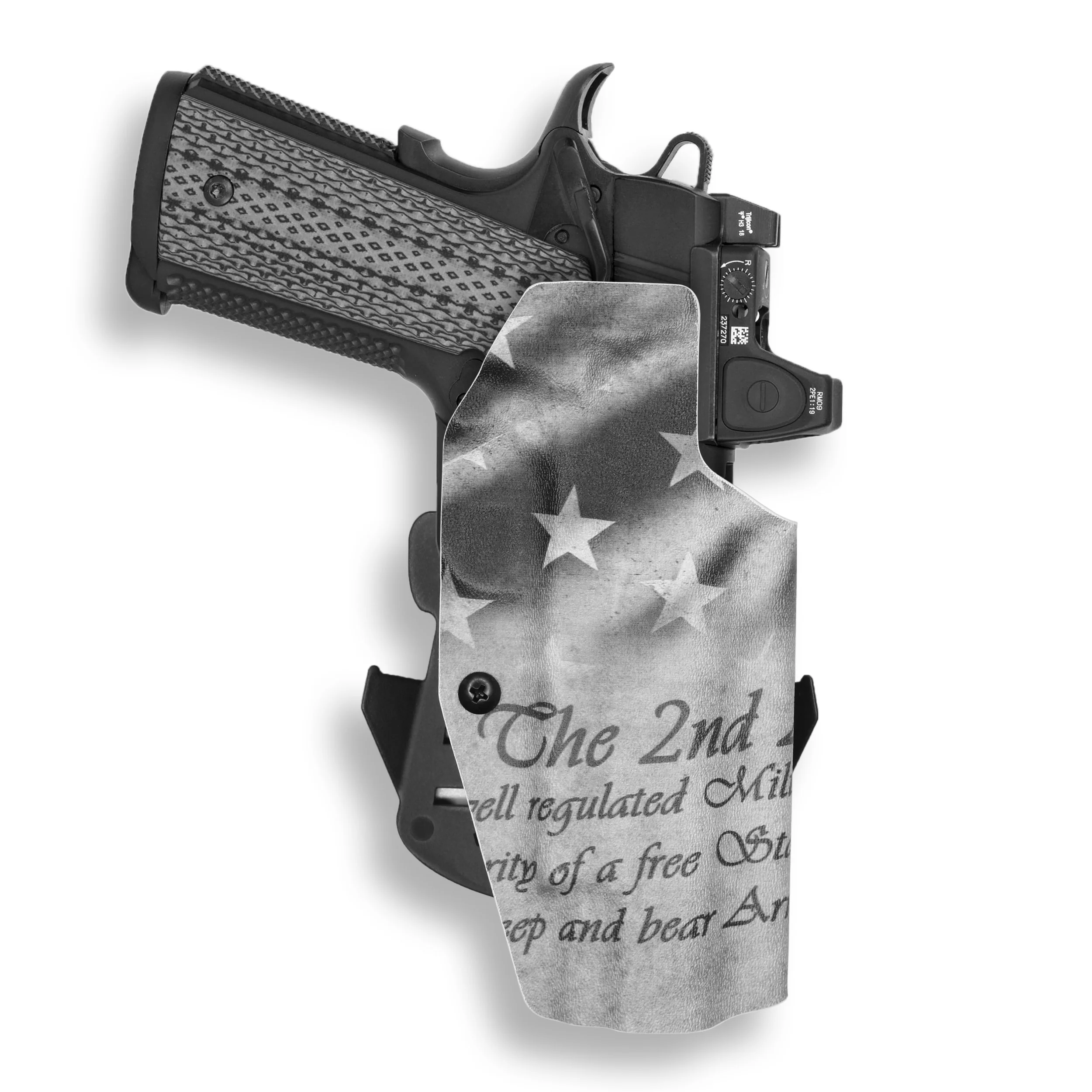 Kimber 1911 5" 45ACP with Rail Only Red Dot Optic Cut OWB Holster - Image 33