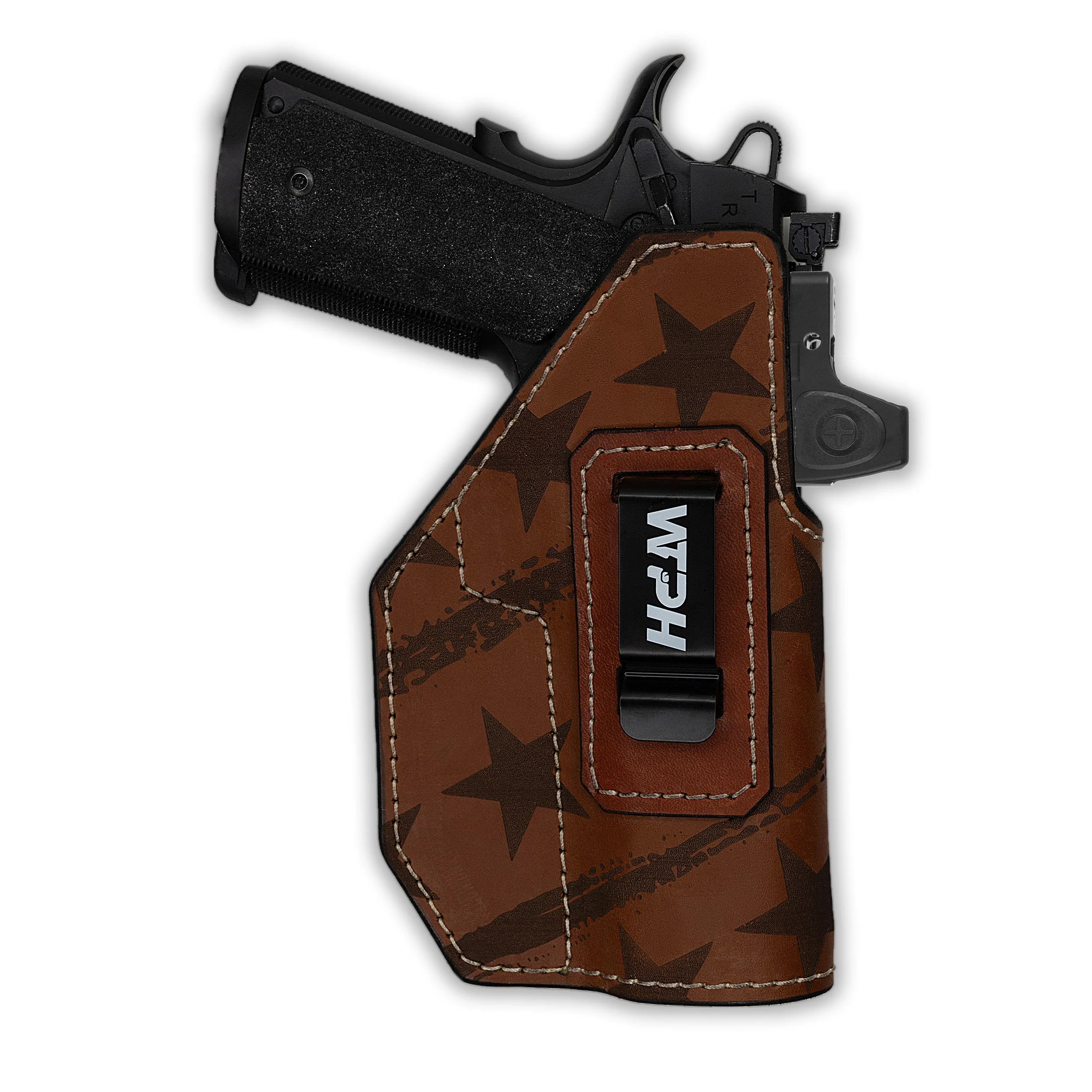 Kimber Gold Combat RL II Red Dot Optic Cut Independence Leather IWB Slimfit Holster