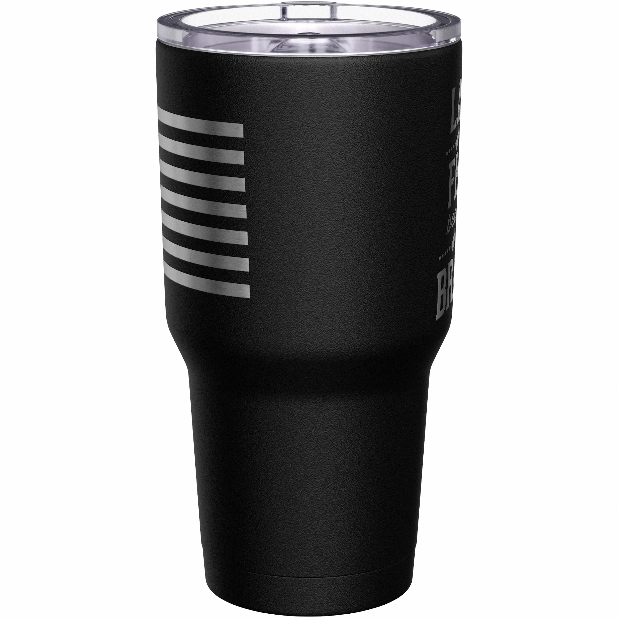 Land Of The Free Because Of The Brave Stainless Steel Tumbler - Image 3