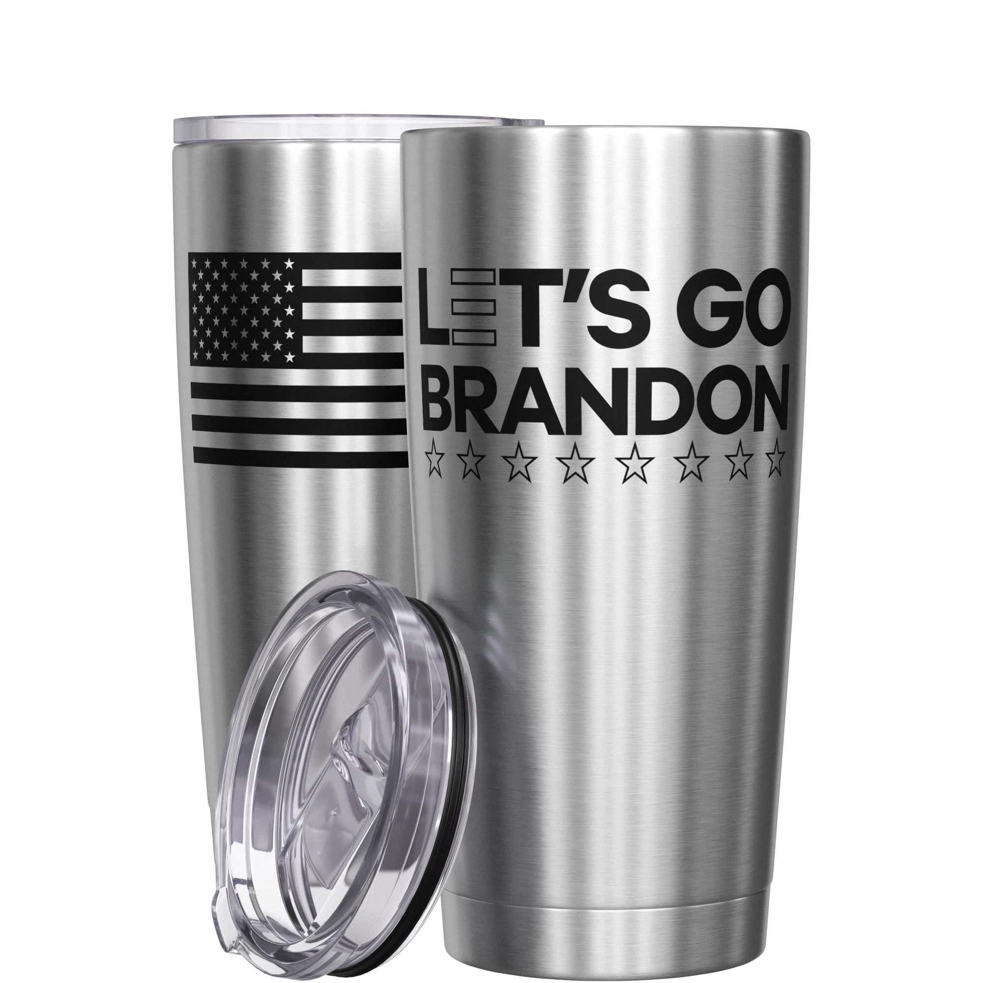 Let's Go Brandon Stainless Steel Tumbler - Image 11