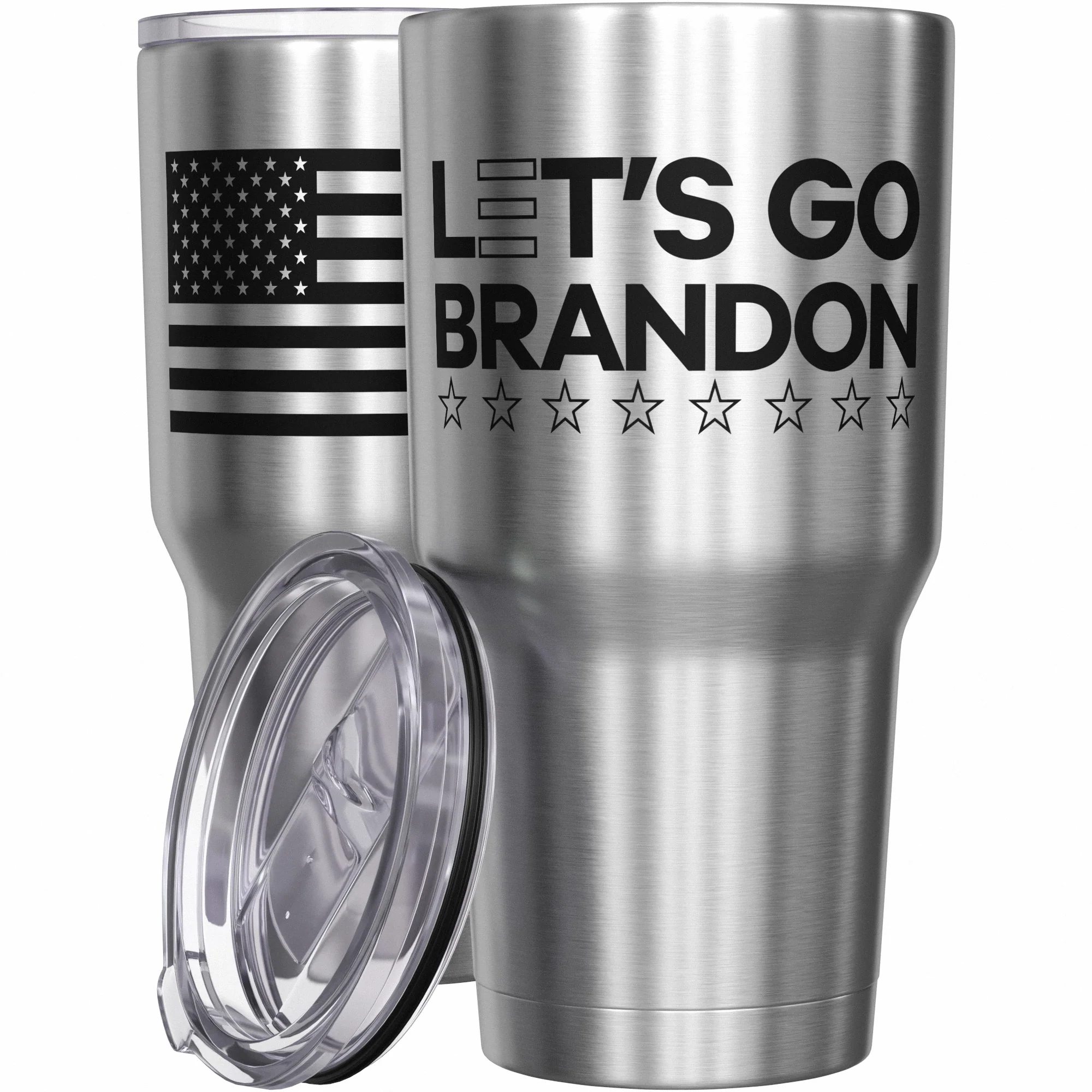 Let's Go Brandon Stainless Steel Tumbler - Image 7