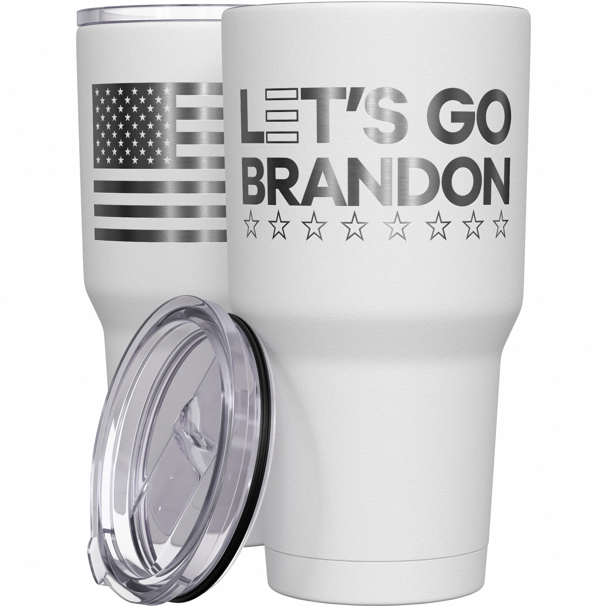 Let's Go Brandon Stainless Steel Tumbler - Image 9
