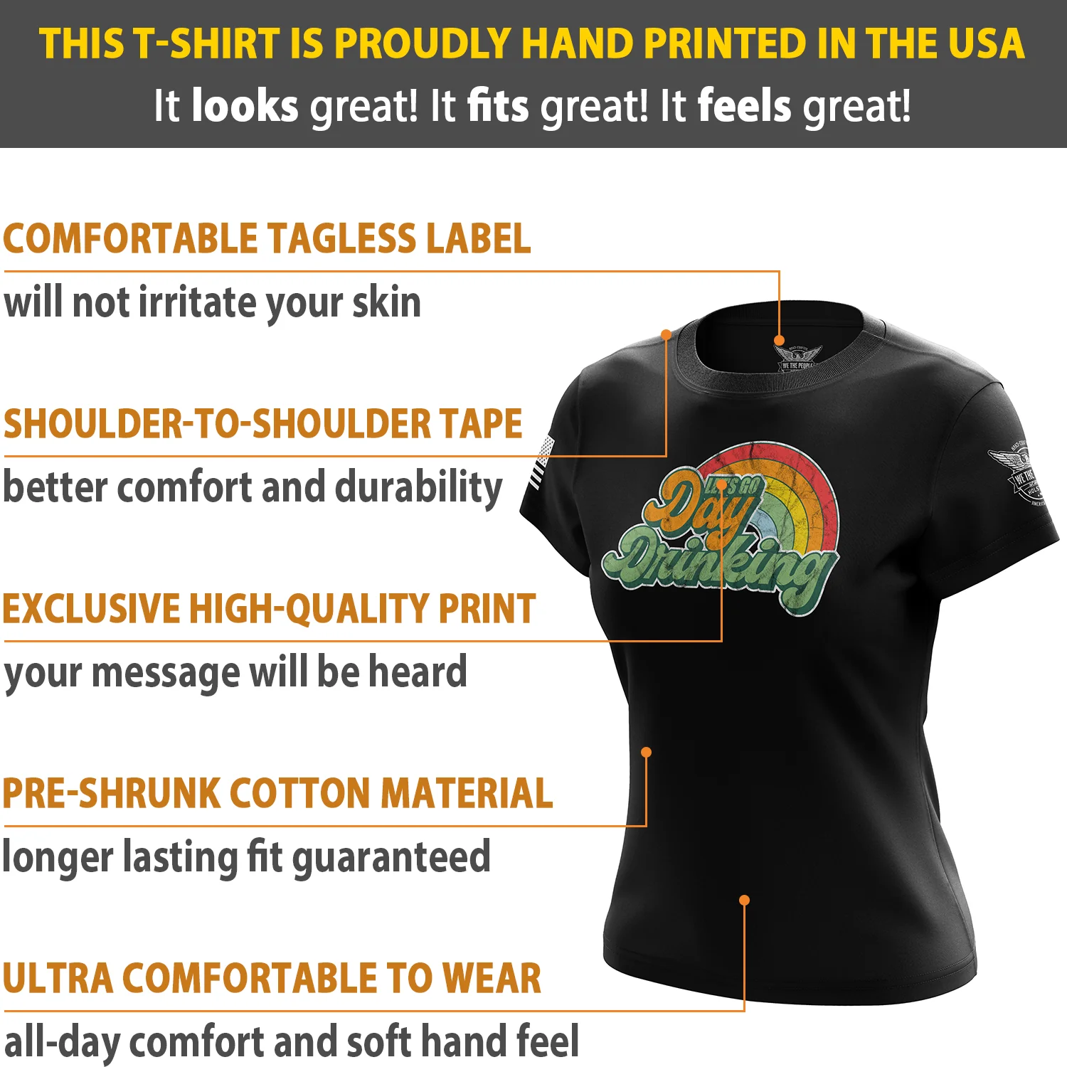 Let's Go Day Drinking Women's Short Sleeve Shirt - Image 6