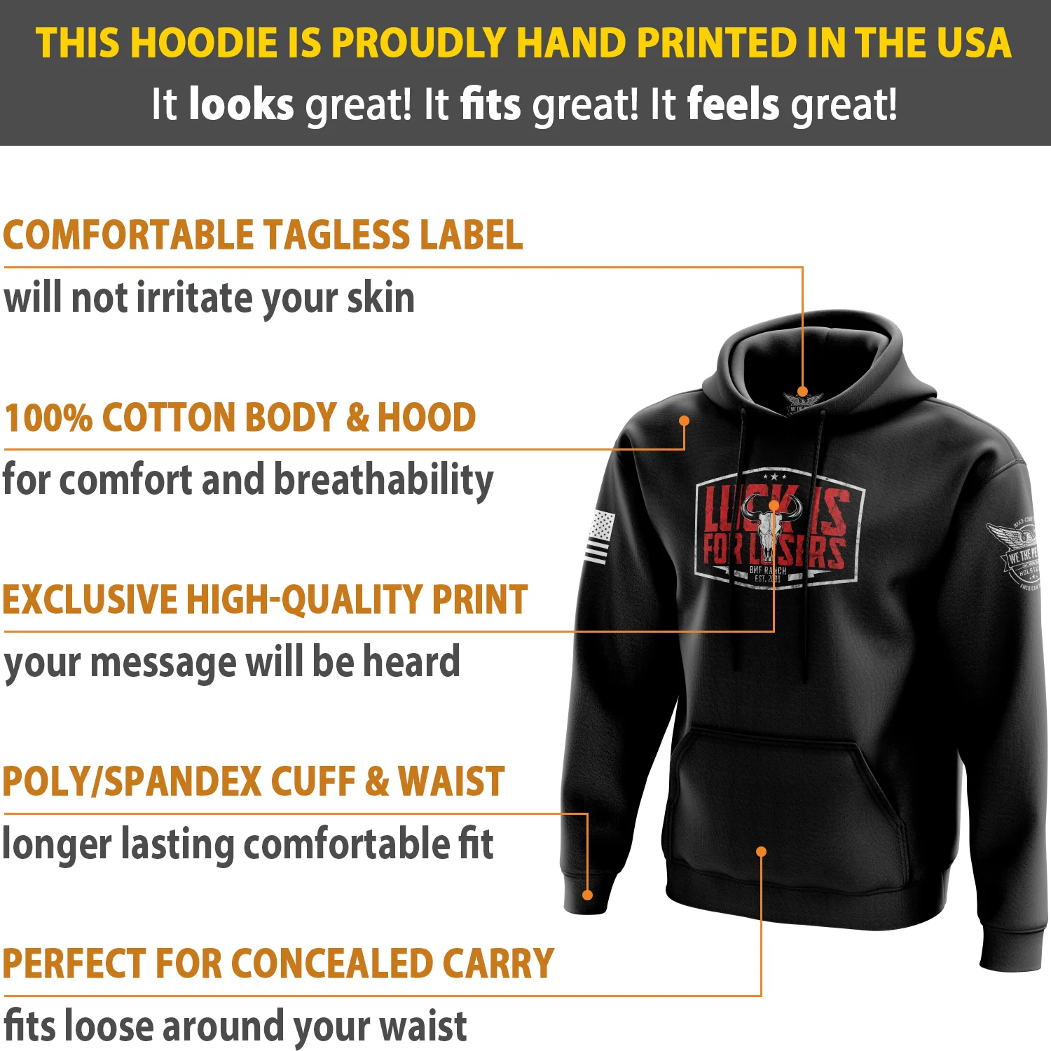 Luck Is for Losers Hoodie - Image 5