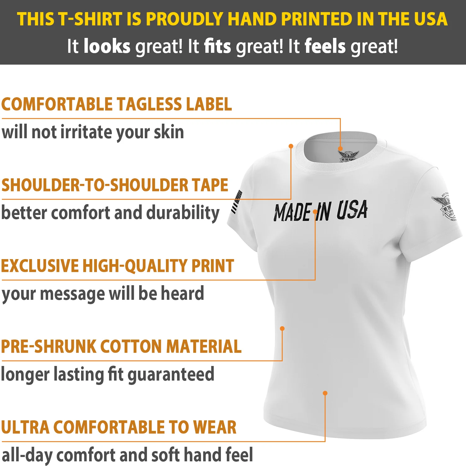 Made In USA Women's Short Sleeve Shirt - Image 12