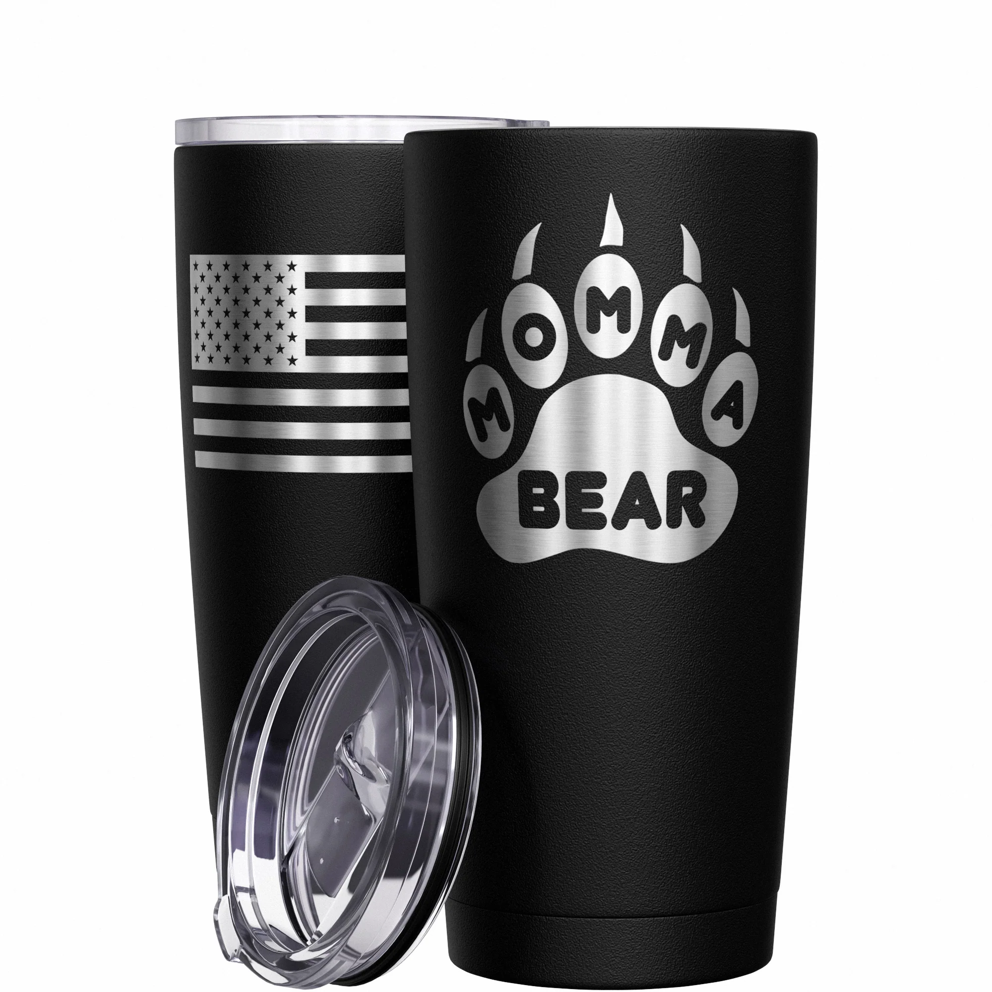 Momma Bear Paw Stainless Steel Tumbler - Image 10