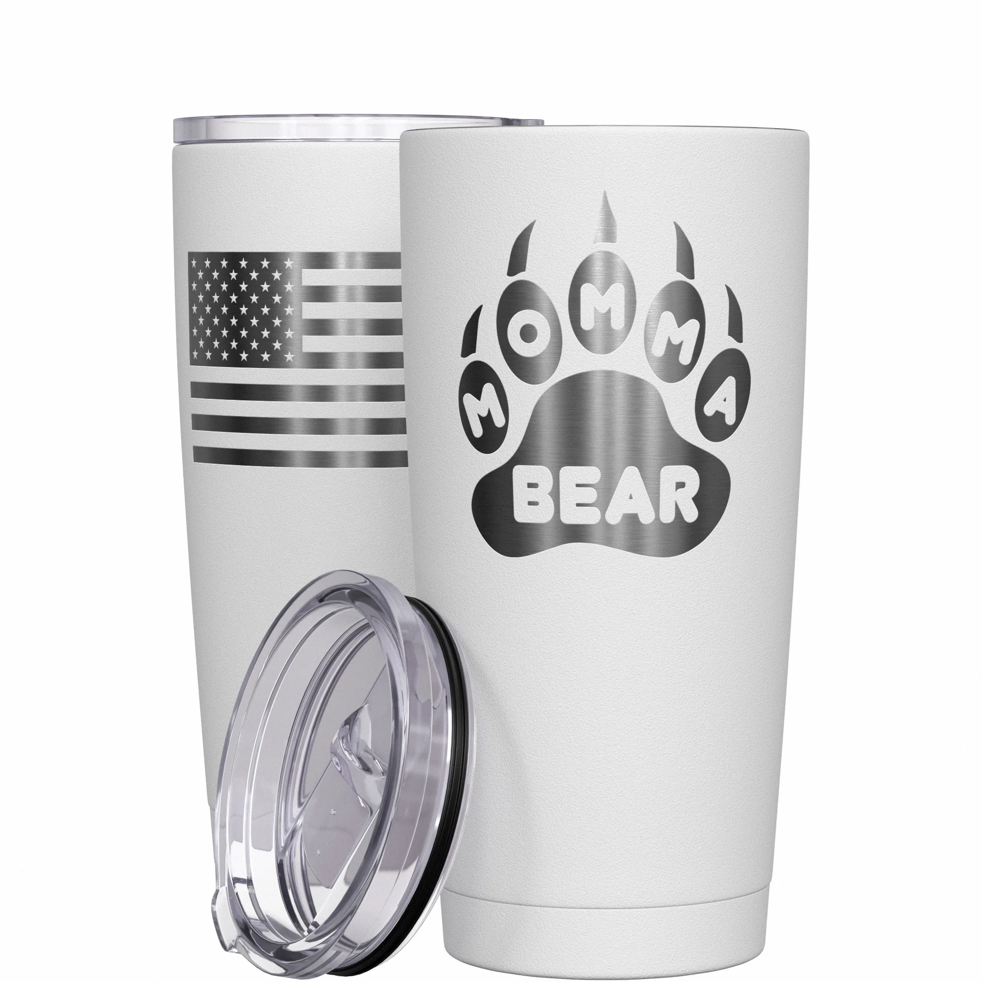 Momma Bear Paw Stainless Steel Tumbler - Image 12