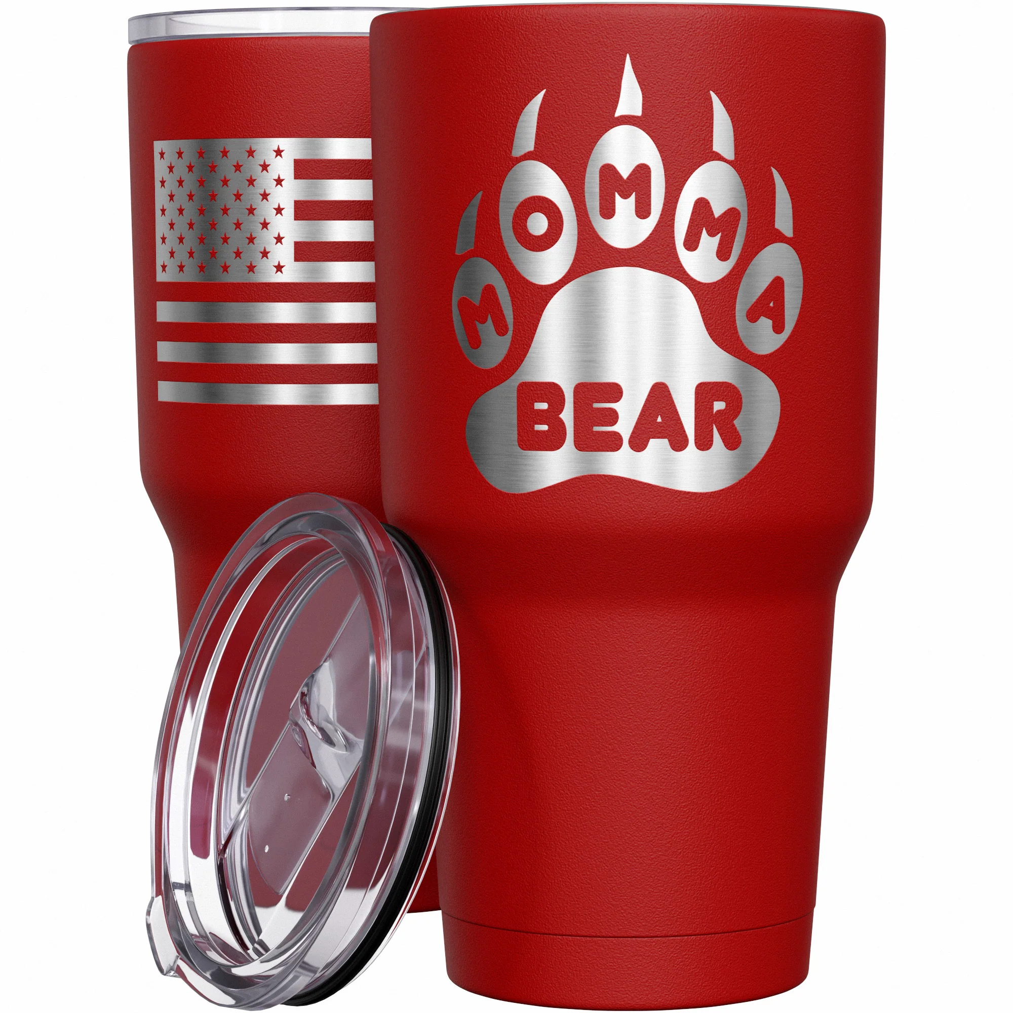 Momma Bear Paw Stainless Steel Tumbler - Image 8