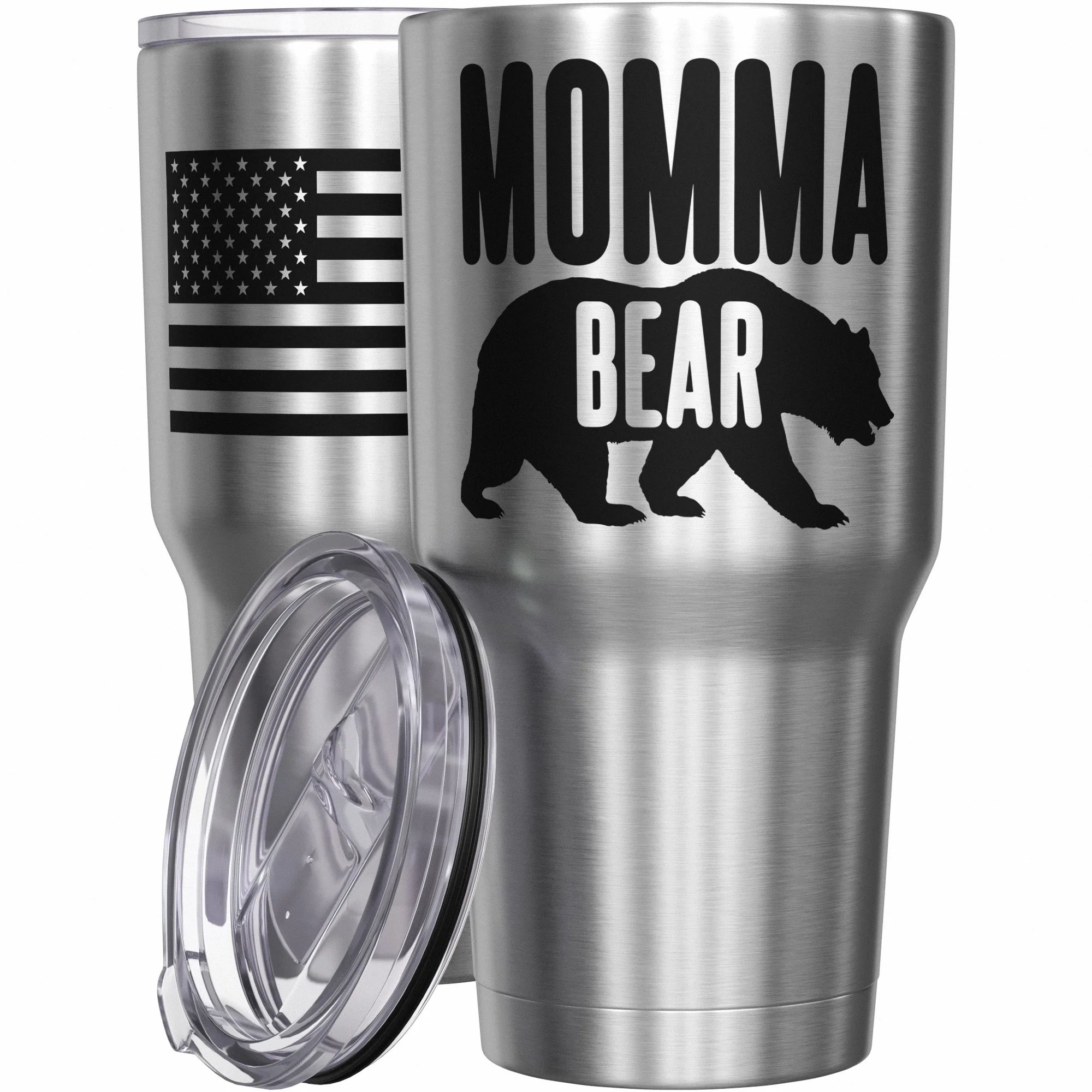 Momma Bear Stainless Steel Tumbler - Image 7