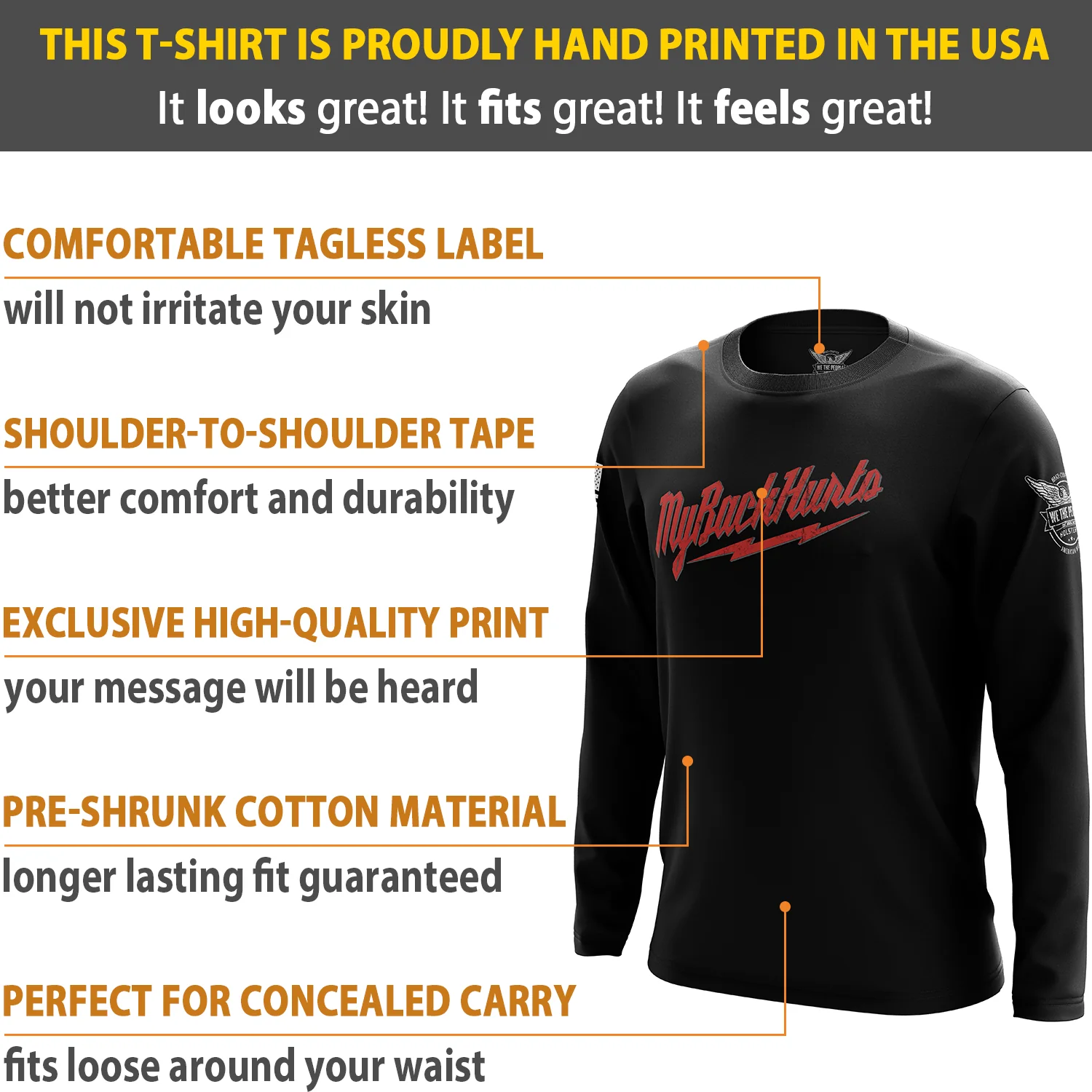My Back Hurts Long Sleeve Shirt - Image 6