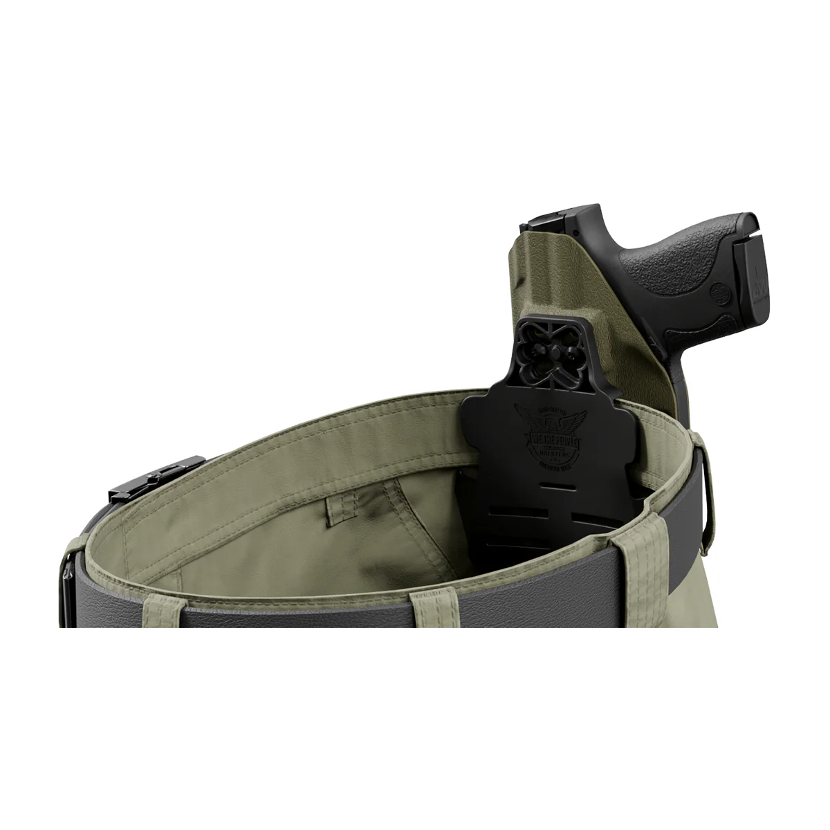 Olive Drab Custom Printed Holster - OWB Kydex Holster - Image 7
