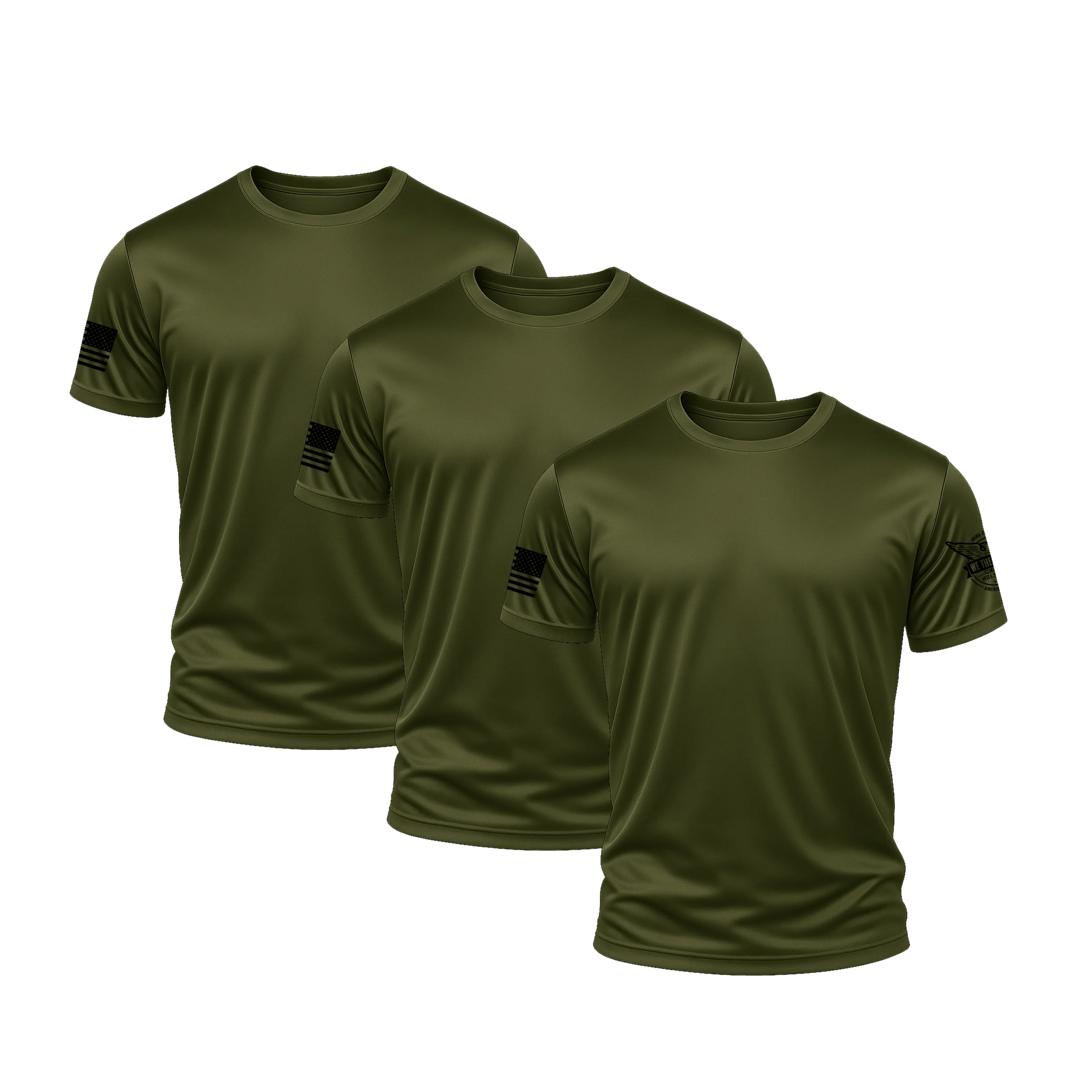 Olive Performance Shirt Bundle (3 Pack)