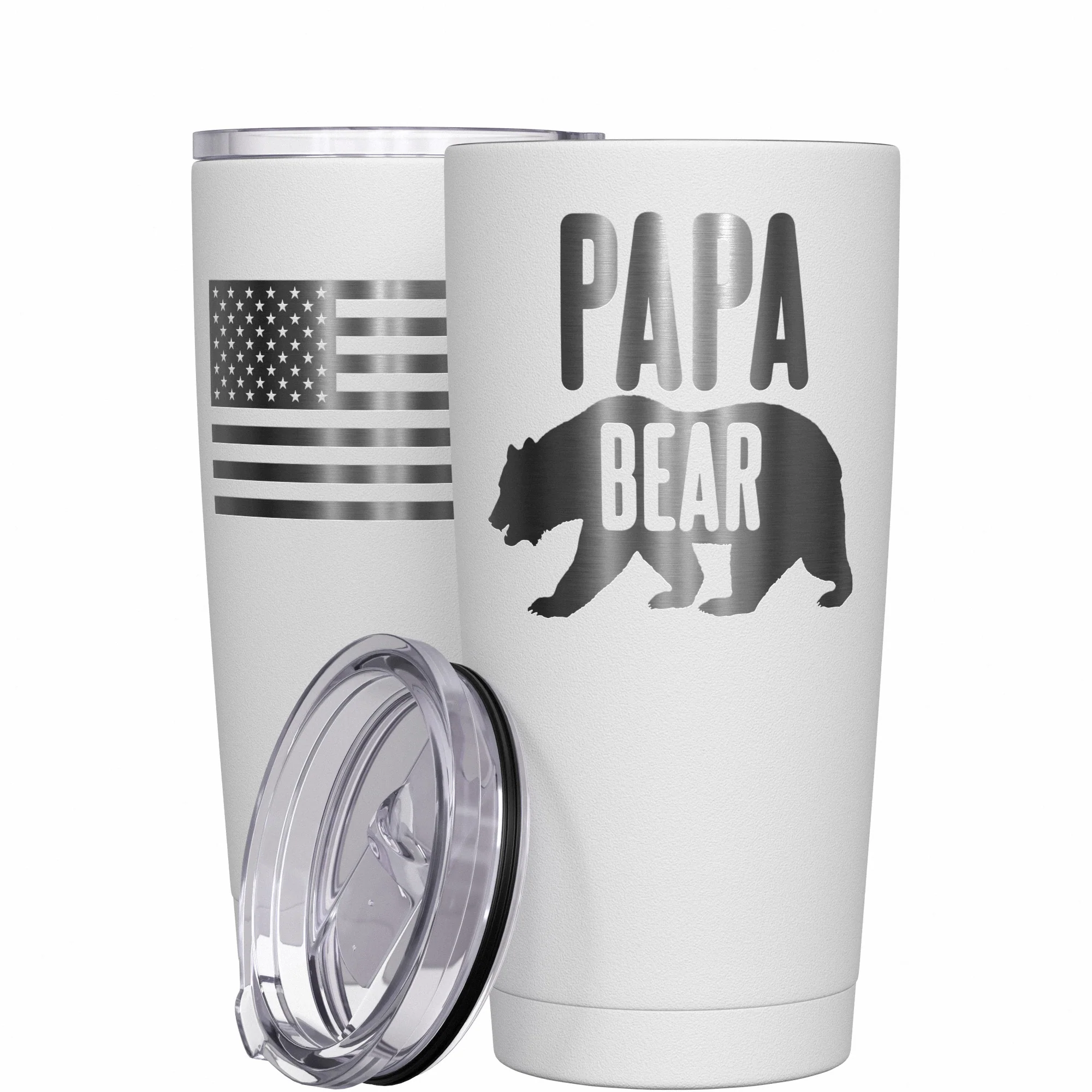 Papa Bear Stainless Steel Tumbler - Image 12