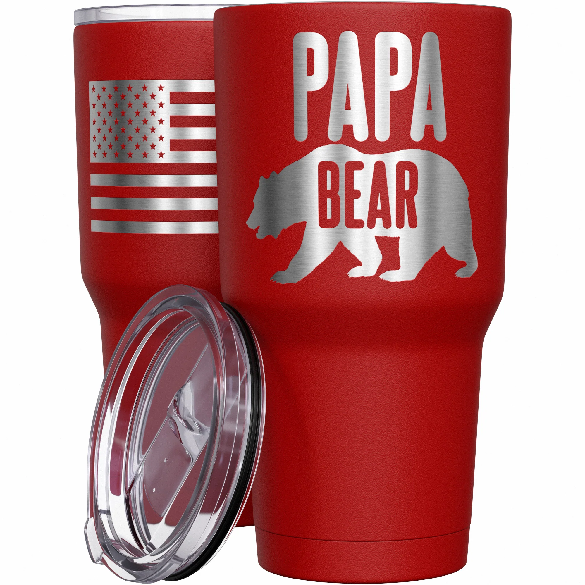 Papa Bear Stainless Steel Tumbler - Image 8