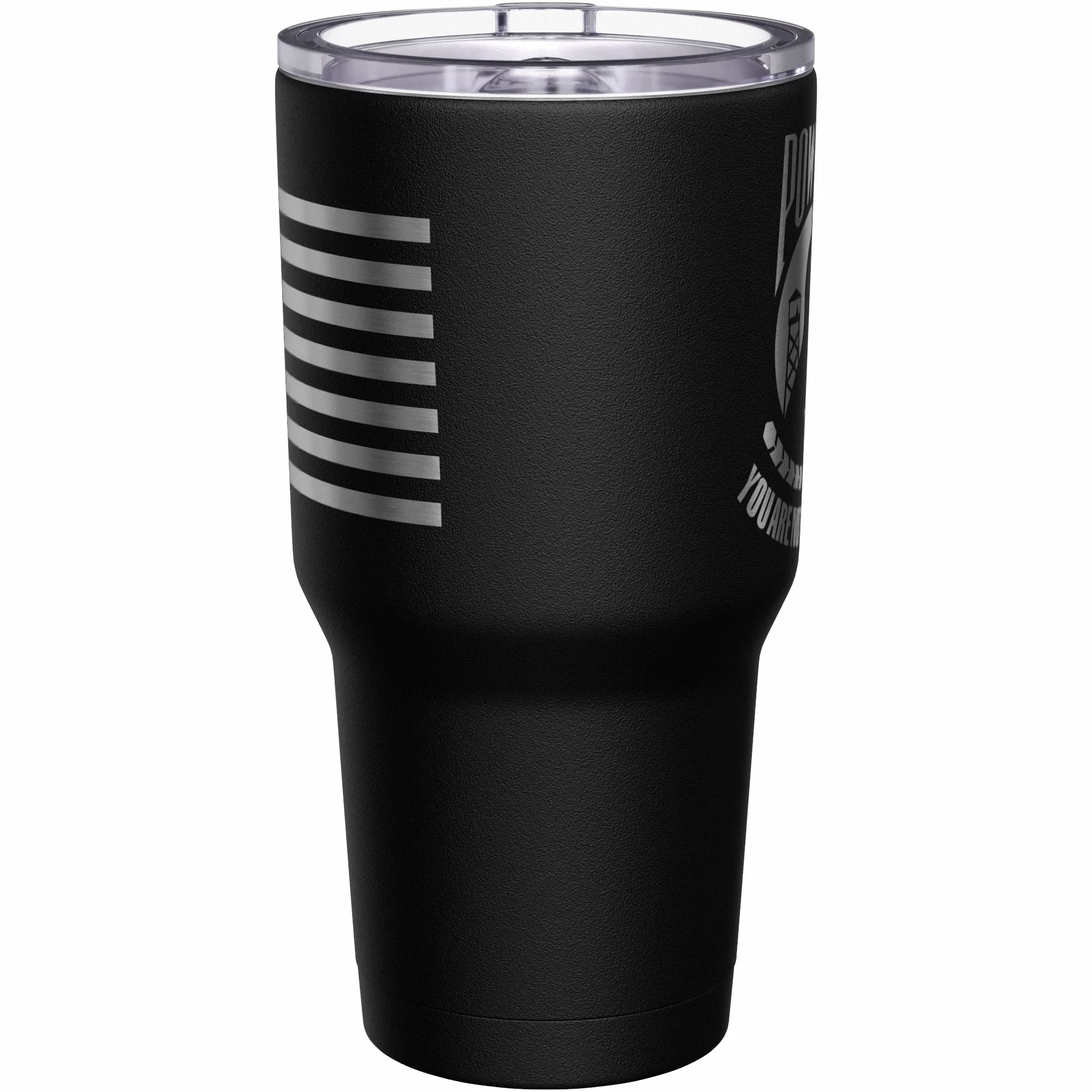 POW MIA You are not forgotten + American Flag Stainless Steel Tumbler - Image 3
