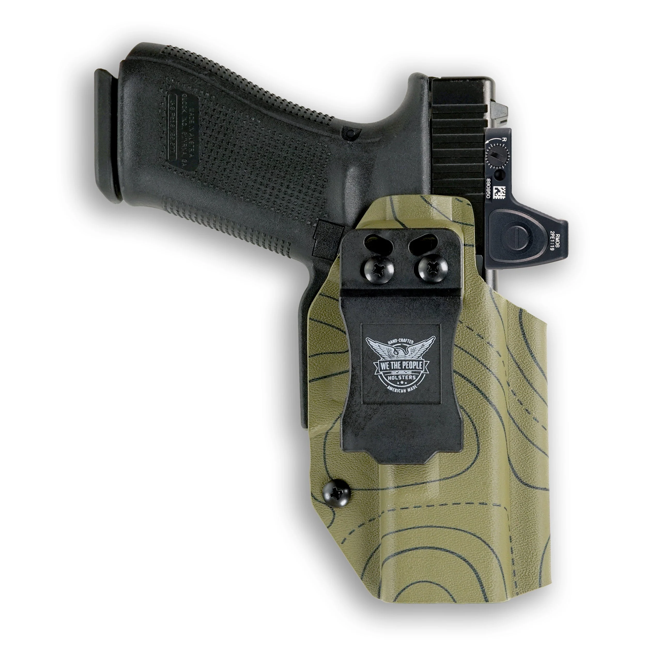 PSA Dagger Compact with SW2 RMR Slide and Threaded Barrel 4.5" Red Dot Optic Cut IWB Holster - Image 107