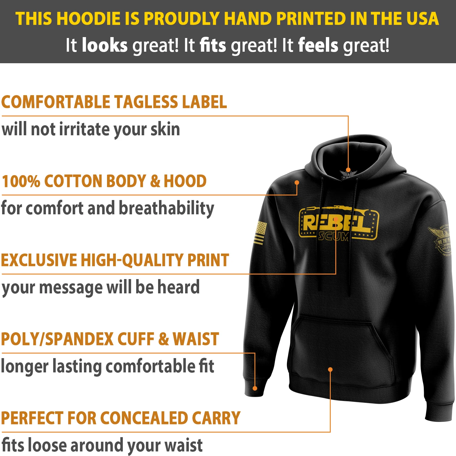 Rebel Scum Hoodie - Image 5