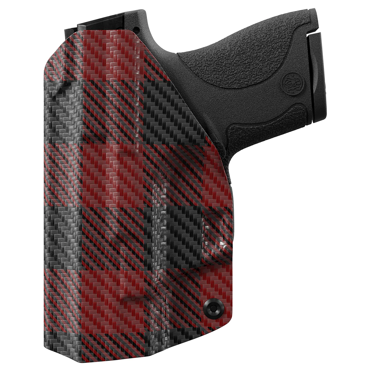 Red Plaid Custom Printed Holster - IWB Kydex Holster - Image 3
