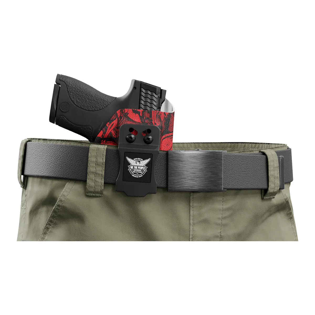 Red Spartan Camo Custom Printed Holster - IWB Kydex Holster - Image 5