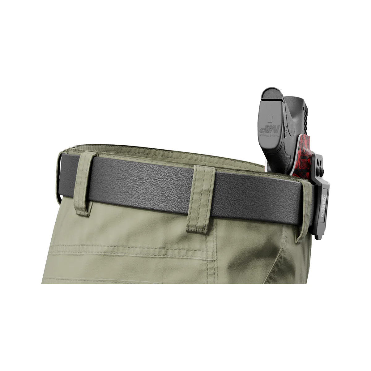 Red Spartan Camo Custom Printed Holster - IWB Kydex Holster - Image 6