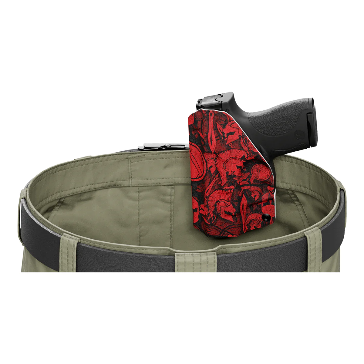 Red Spartan Camo Custom Printed Holster - IWB Kydex Holster - Image 7