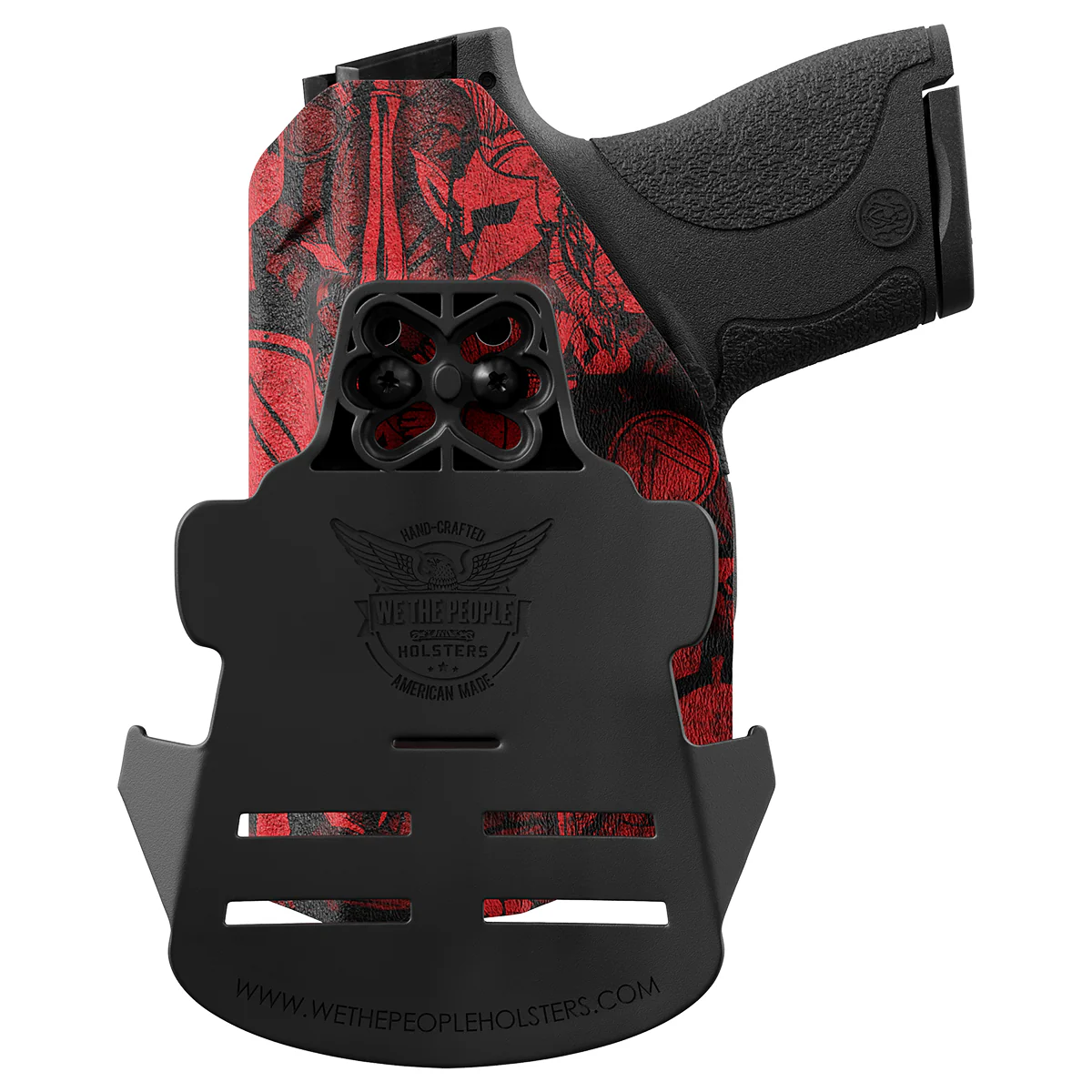 Red Spartan Camo Custom Printed Holster - OWB Kydex Holster - Image 3