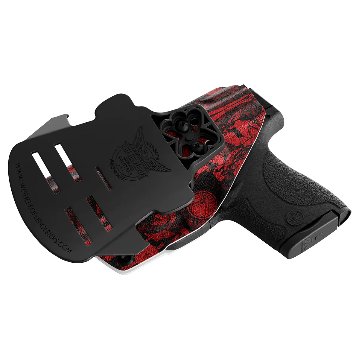 Red Spartan Camo Custom Printed Holster - OWB Kydex Holster - Image 4