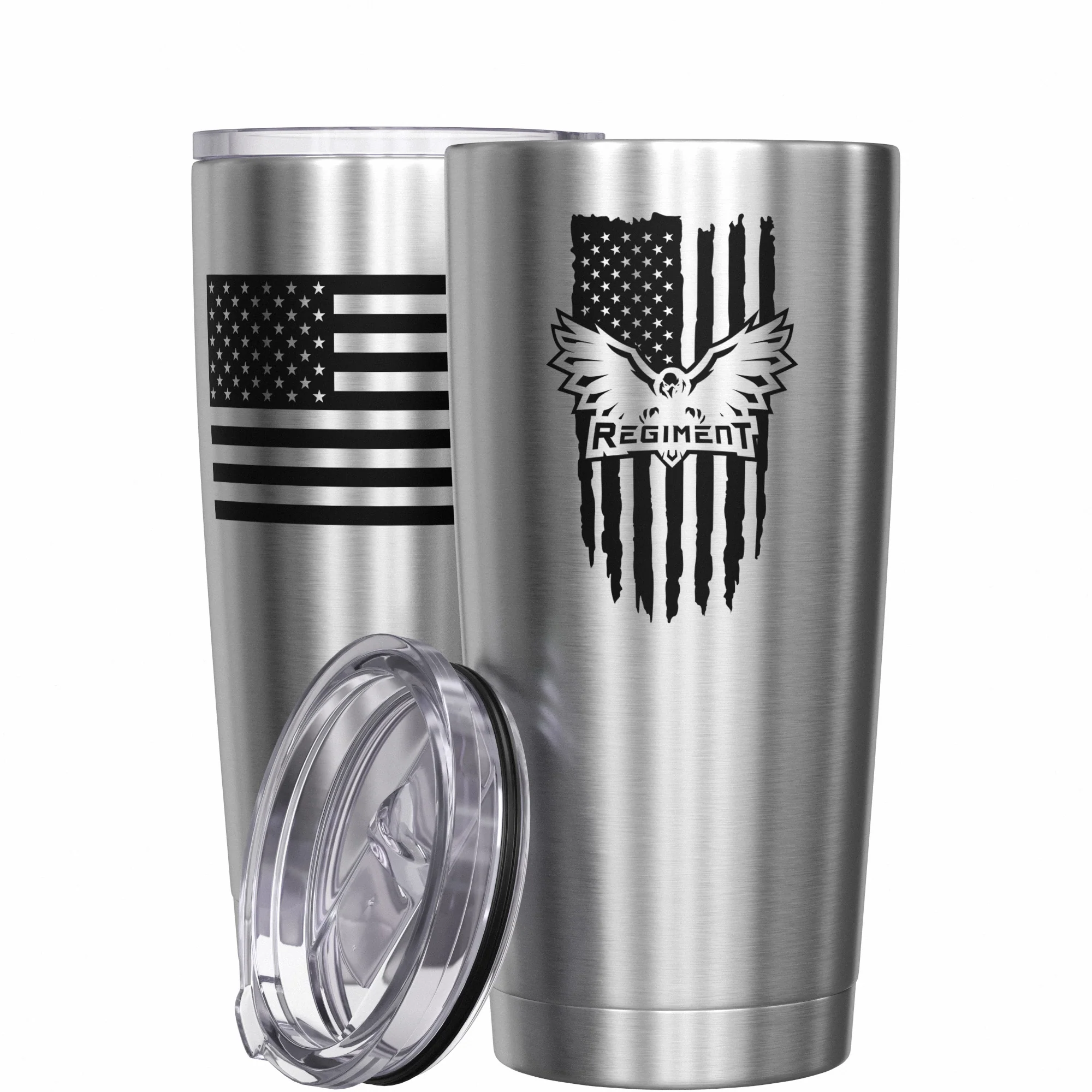 Regiment Flag Stainless Steel Tumbler - Image 11