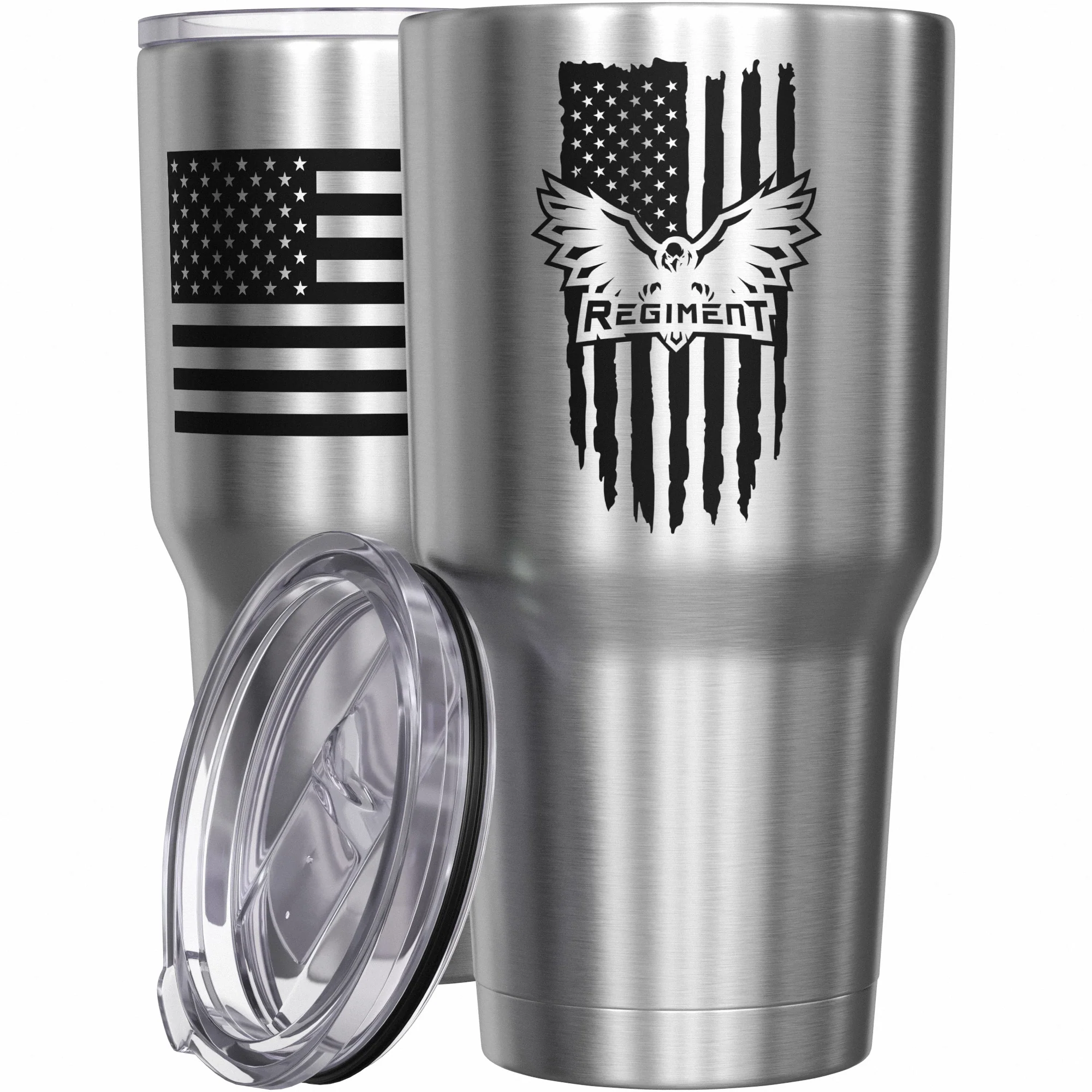Regiment Flag Stainless Steel Tumbler - Image 7