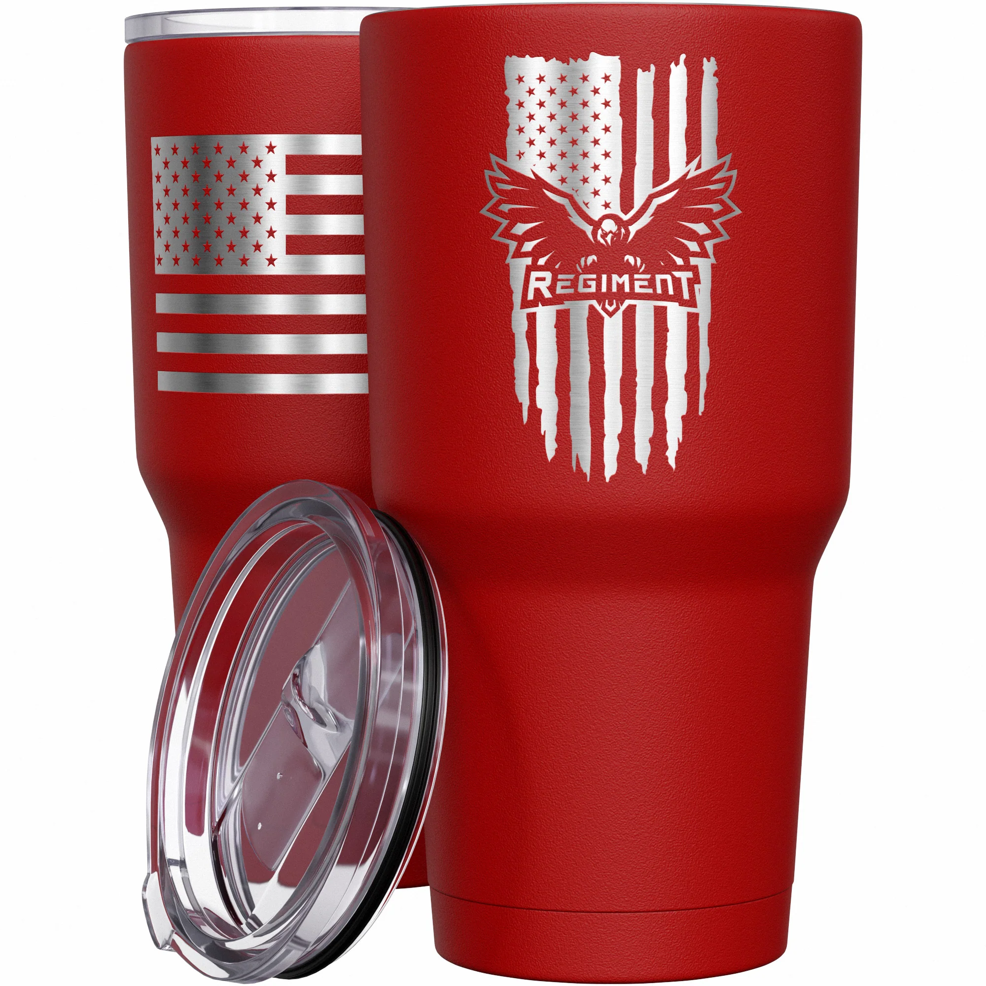 Regiment Flag Stainless Steel Tumbler - Image 8