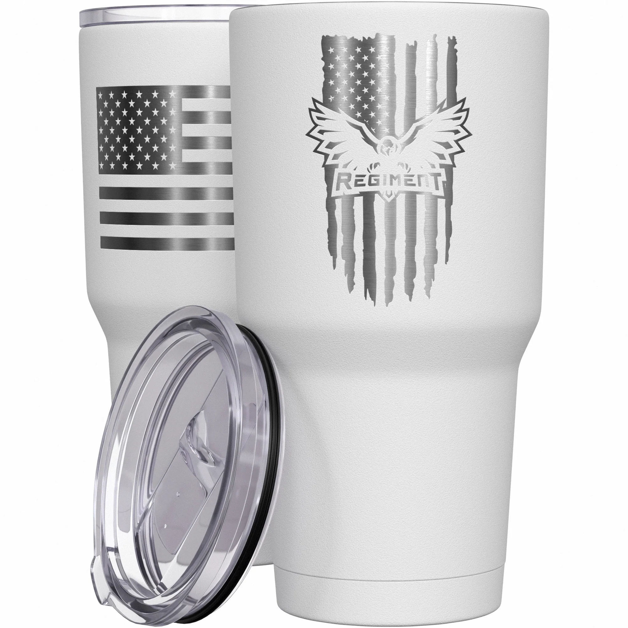 Regiment Flag Stainless Steel Tumbler - Image 9