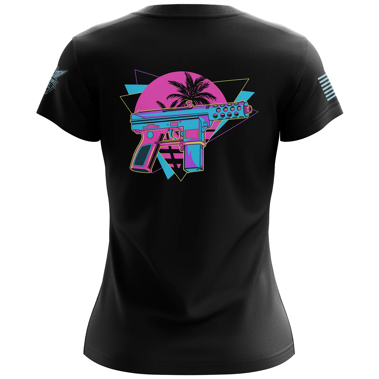 Retro Wave Tec9 Women's Short Sleeve Shirt - Image 3