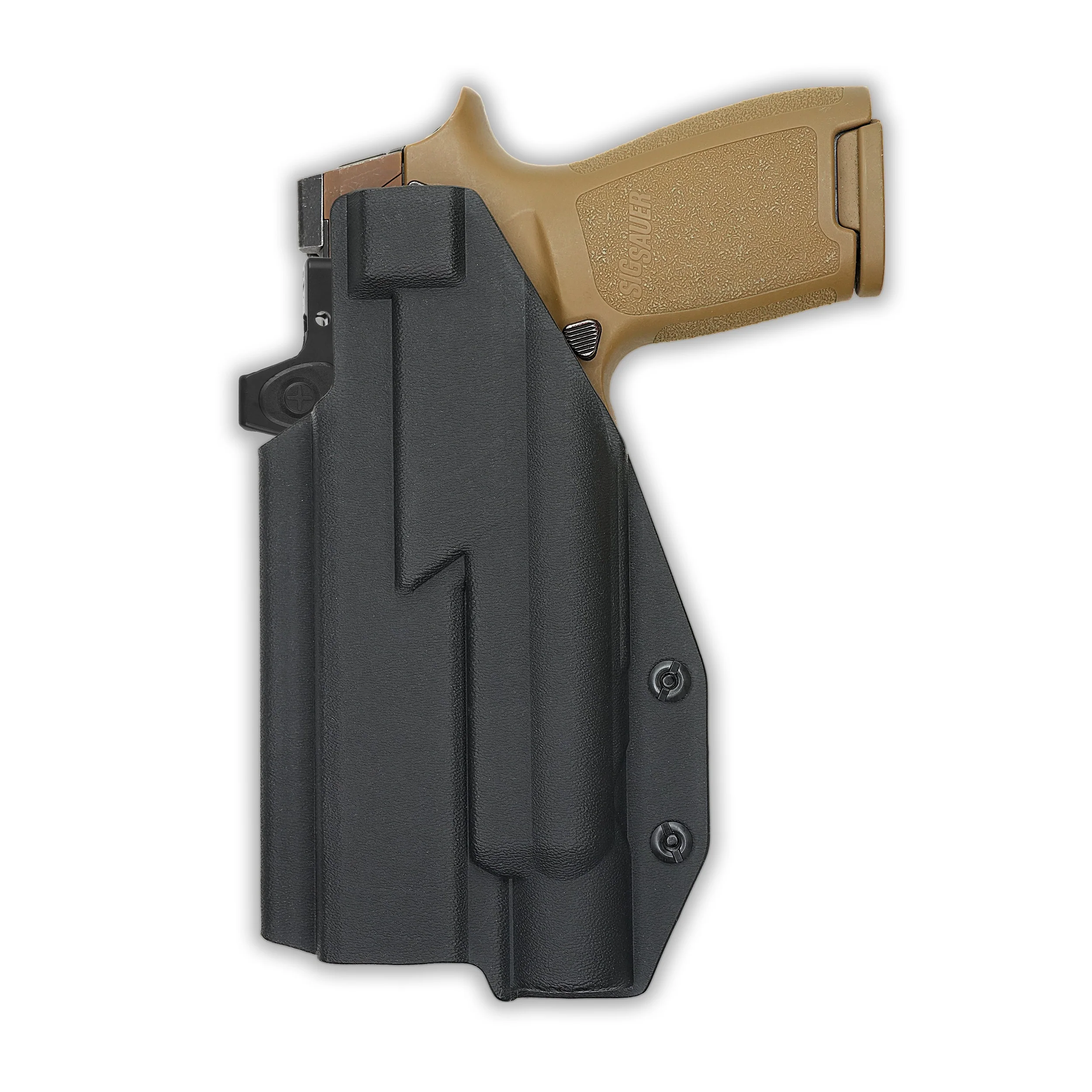 Sig Sauer P320 Full Size Manual Safety with Surefire X300T-B Light Red Dot Optic Cut IWB Holster - Image 2